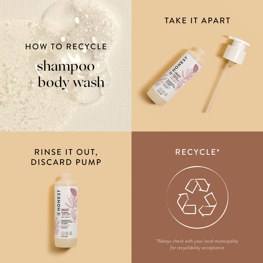 The Honest Company 2-in-1 Cleansing Shampoo Body Wash Gentle for Baby, Naturally Derived, Tear-free, Hypoallergenic, Lavender Calm, 18 fl oz Halalzen