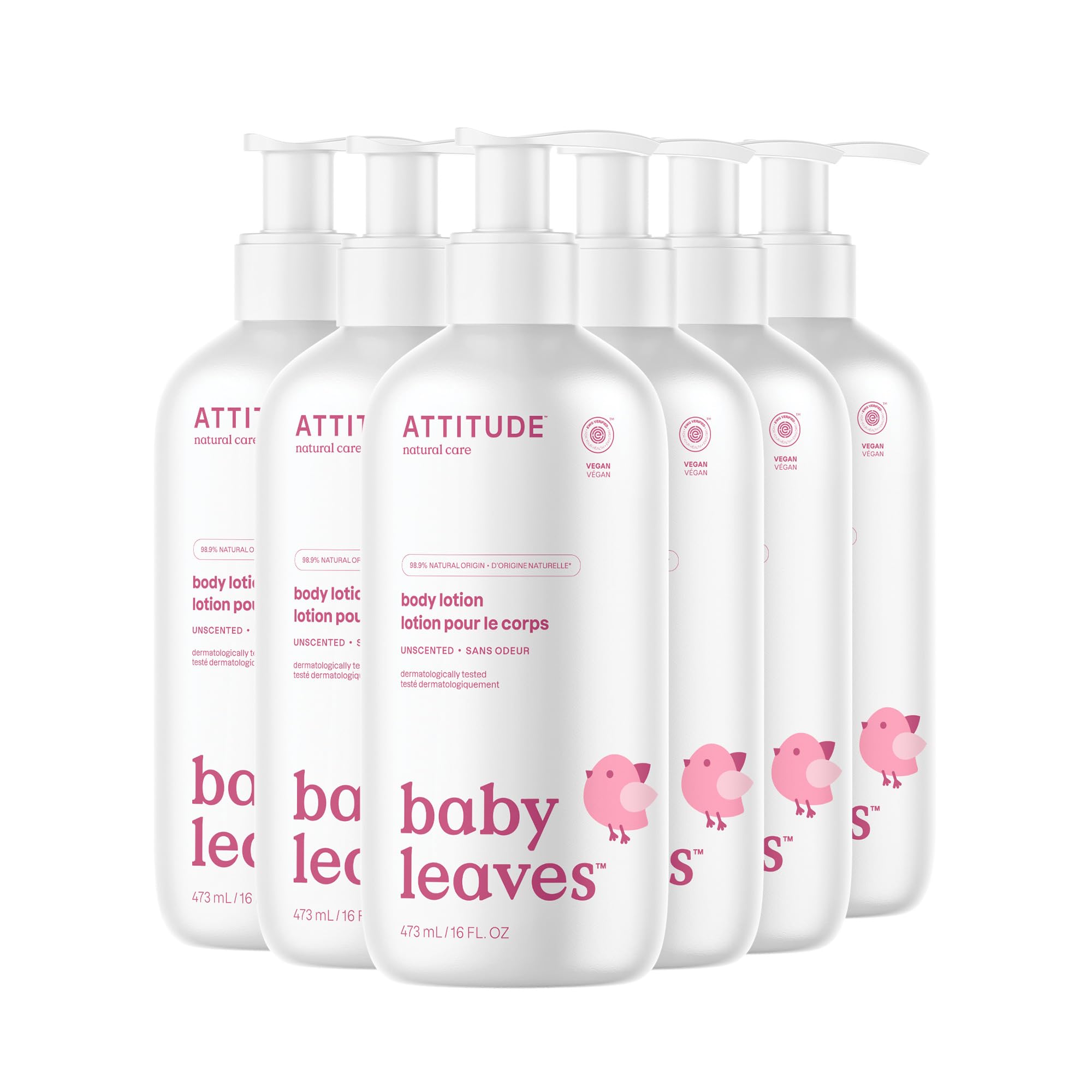 ATTITUDE Baby Lotion, EWG Verified Moisturizer, Dermatologically Tested Moisturizing Cream, Vegan and Cruelty-Free, Unscented, 16 Fl Oz Halalzen