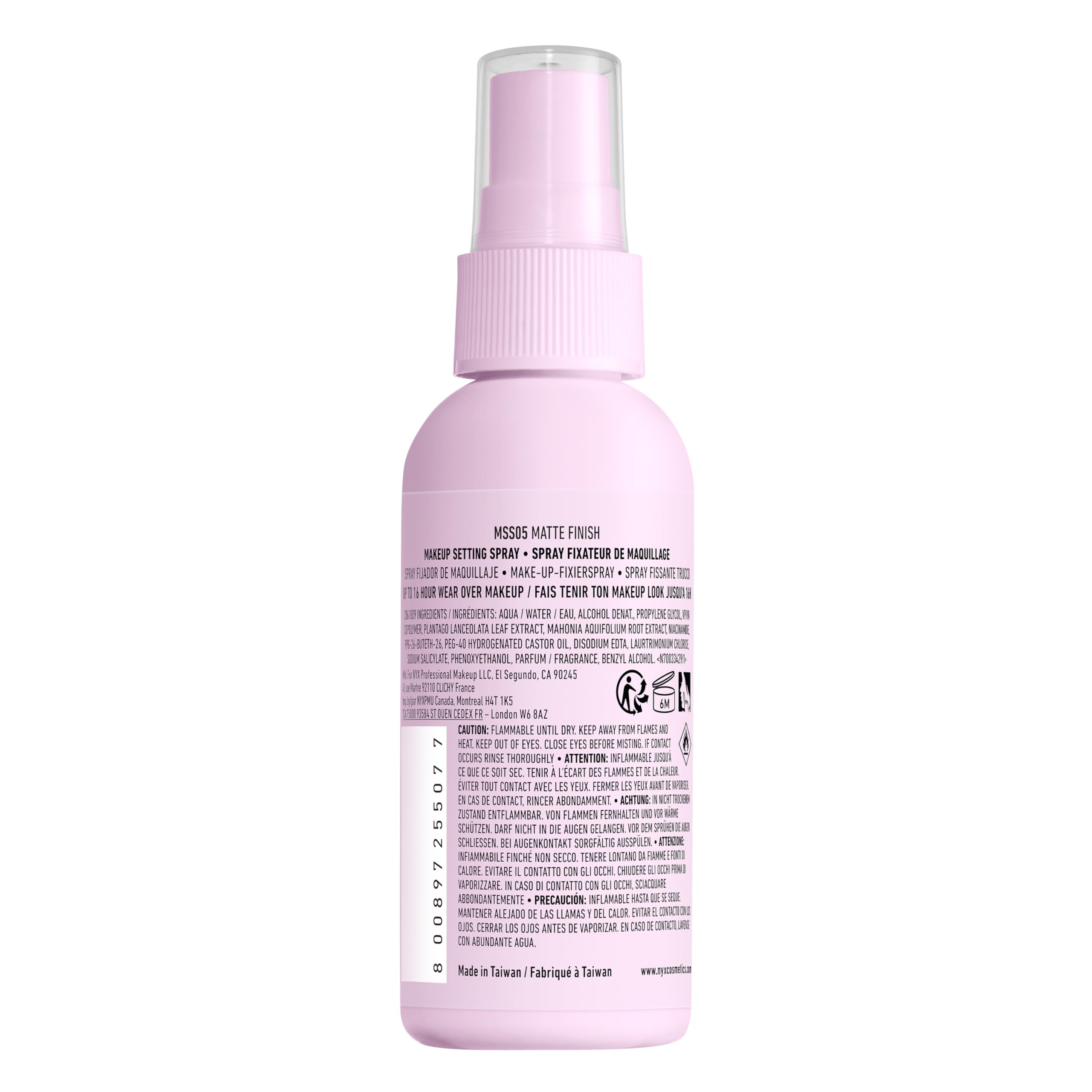 NYX PROFESSIONAL MAKEUP Makeup Setting Spray - Dewy Finish, Long-Lasting Face Mist for up to 16HR Wear, Vegan Formula