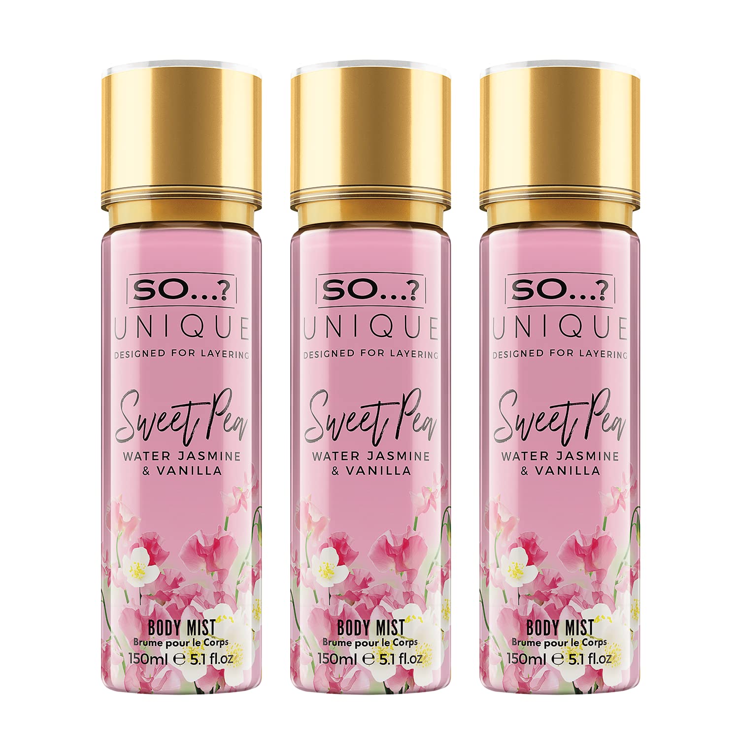 So…? Unique Womens Vegan Sweet Pea Body Mist Fragrance Spray 150ml Halalzen