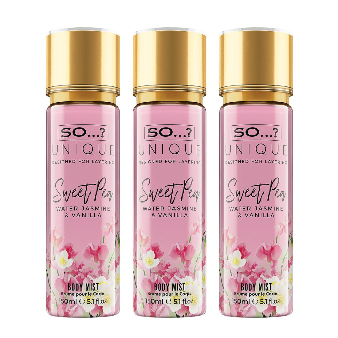 So…? Unique Womens Vegan Sweet Pea Body Mist Fragrance Spray 150ml Halalzen