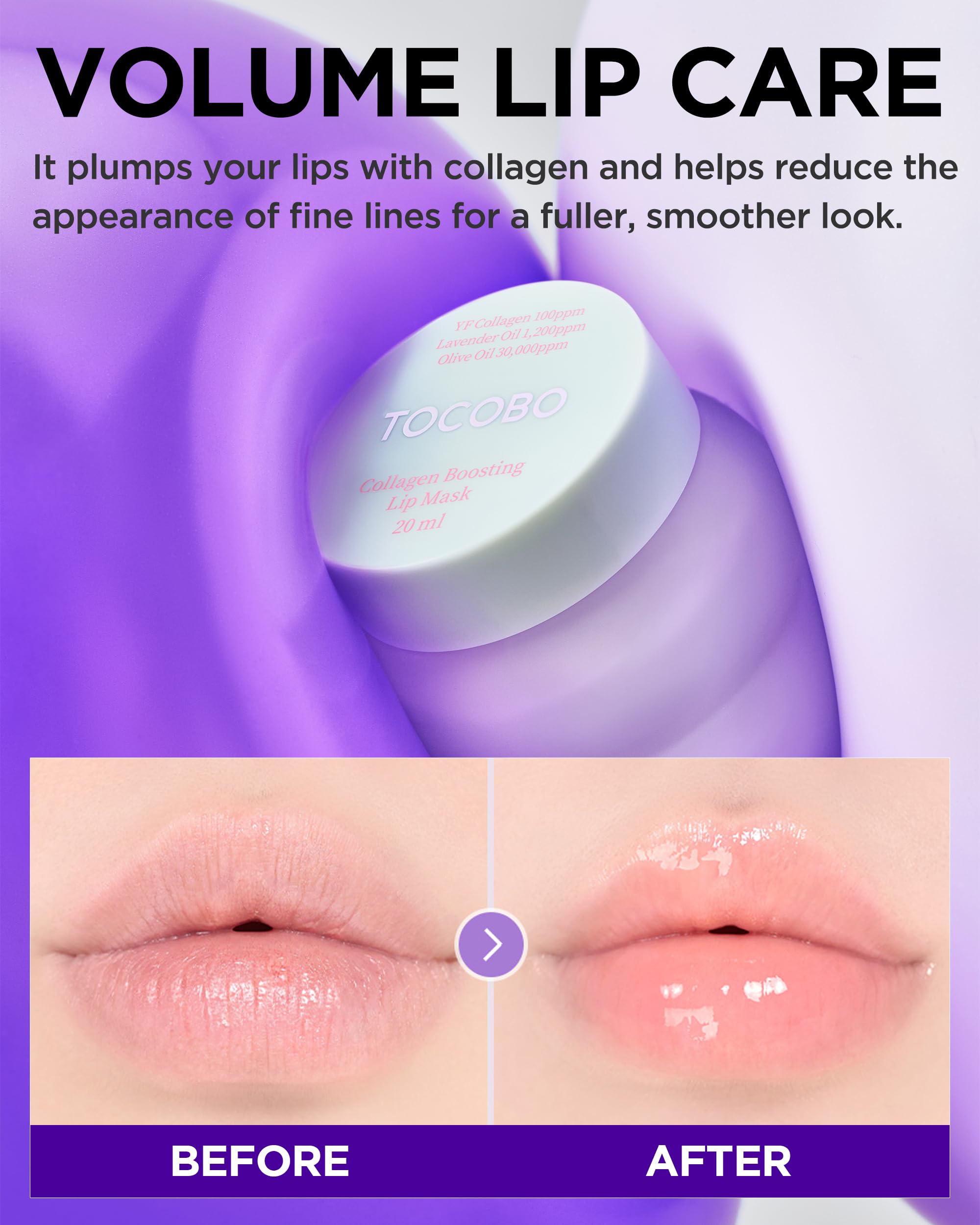 TOCOBO Vita Glazed Lip Mask – Vegan Overnight Lip Sleeping Mask for Dry, Chapped Lips | PHA (Lactobionic Acid) Gentle Exfoliation | Non-Sticky Glazed Balm, Korean Skincare, 0.68 oz Halalzen
