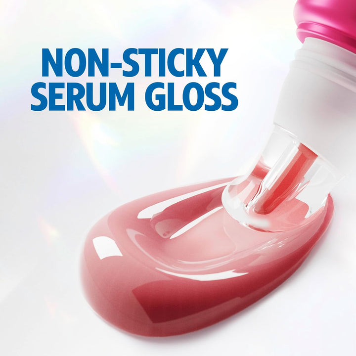Vaseline Gluta-Hya Rosy Pink Lip Gloss, Serum Lip Care with Hyaluronic Acid and GlutaGlow Technology, Tints, Plumps and Protects with SPF15 for Plump and Dewy Lips 10 ml Halalzen