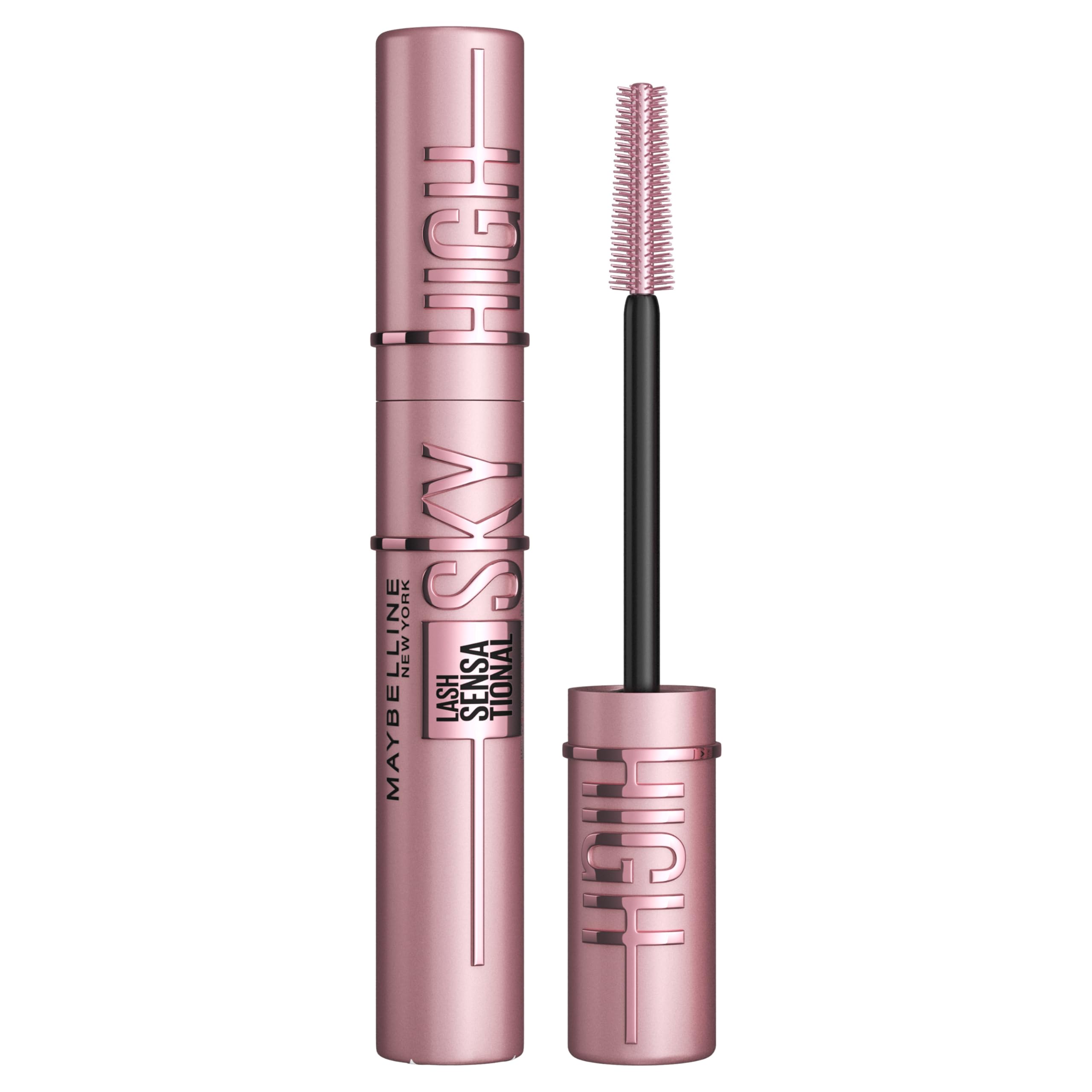 Maybelline New York Lash Sensational Sky High Mascara, Volumising & Lengthening Mascara, Washable Flake-Free Formula Infused with Bamboo Extract & Fibres, 7 ml, Shade: Brown Halalzen
