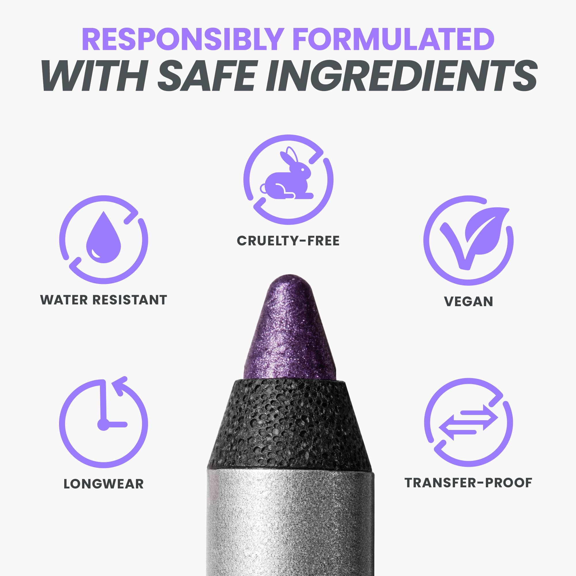 Wonderskin Eyeliner Pencil, 1440 Longwear Deep Black Eyeliner Pencil - Waterproof, Sharpenable & Smudge Proof (Liquorice)