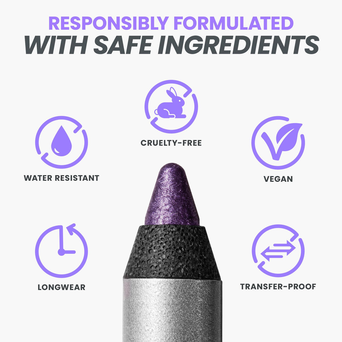 Wonderskin Eyeliner Pencil, 1440 Longwear Deep Black Eyeliner Pencil - Waterproof, Sharpenable & Smudge Proof (Liquorice)