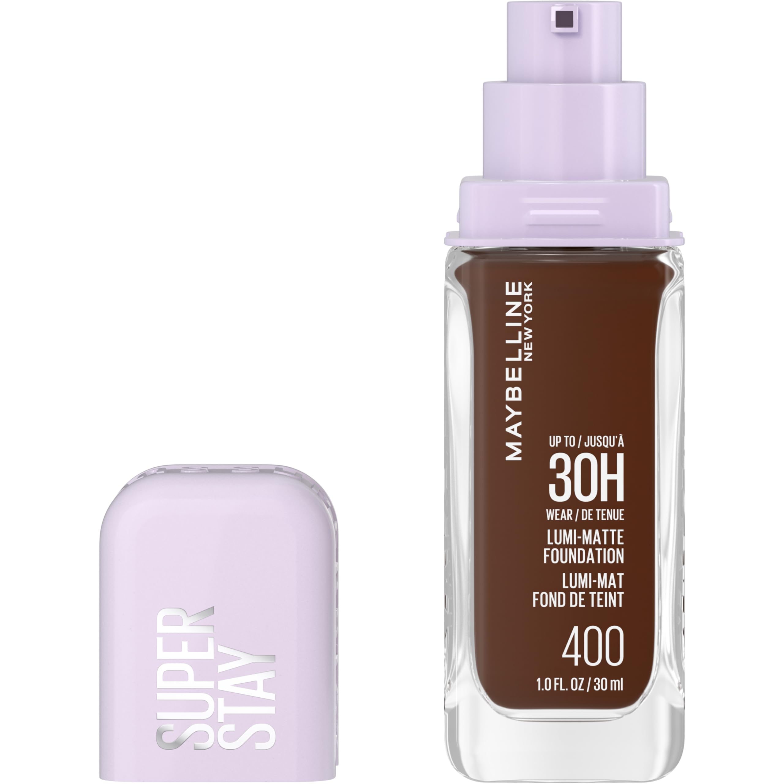 Maybelline Super Stay Lumi-Matte Foundation, Lightweight and Buildable Full Coverage Foundation Makeup For Up To 30HR Wear, 125, 1 Count