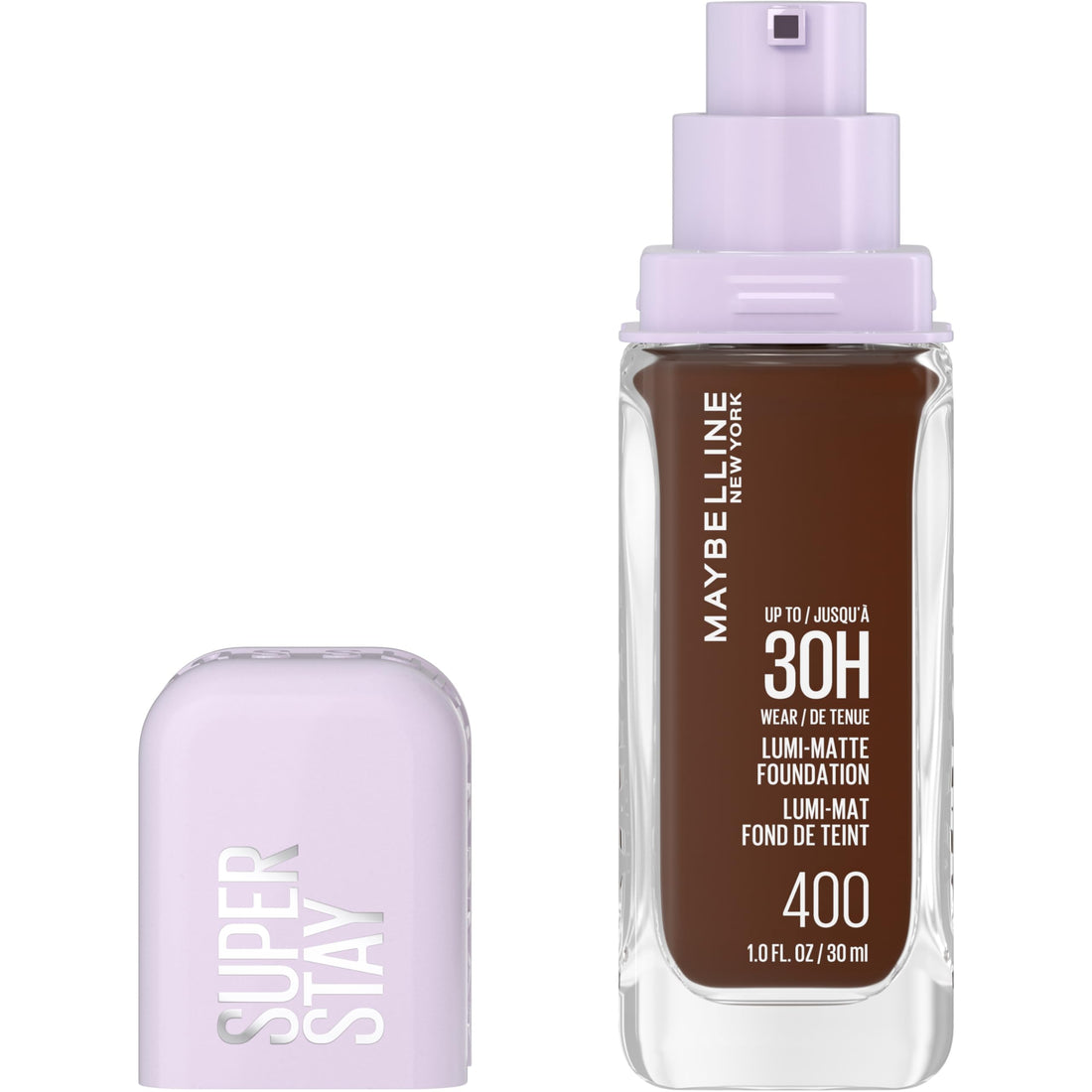 Maybelline Super Stay Lumi-Matte Foundation, Lightweight and Buildable Full Coverage Foundation Makeup For Up To 30HR Wear, 125, 1 Count