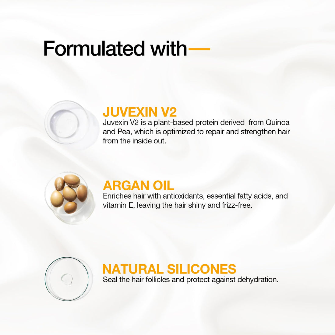 Hair Oil Keratin Treatment Serum By GK HAIR - Argan Oil Lightweight Formula For Frizz Control Heat Protection Add Shine Repair Dry Damaged Hydrating Sulfate Free All Hair Types Men Women - 50ml