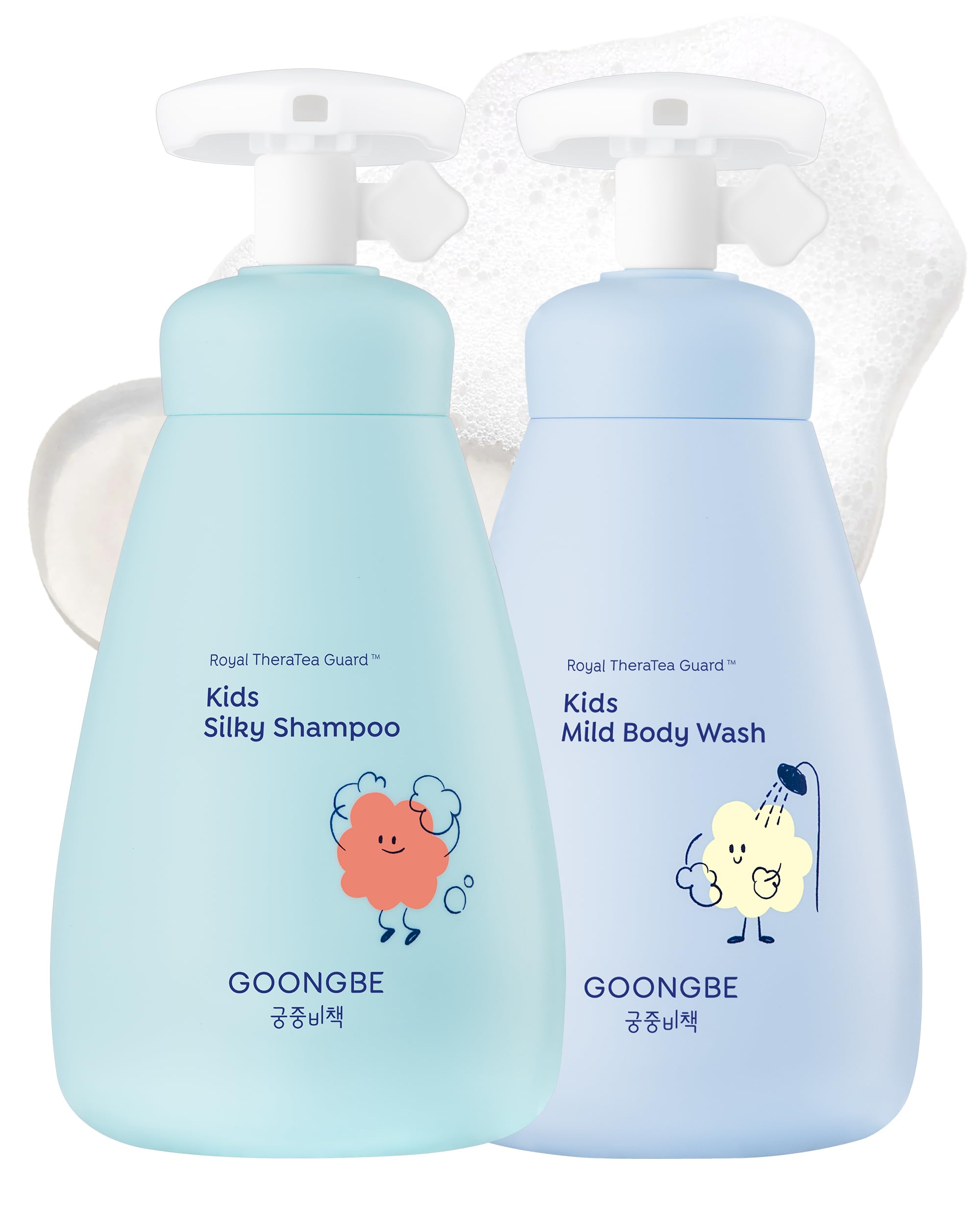 GOONGBE Kids Moisture Body Lotion – 24hr Hydrating Daily Moisturizer for Dry Sensitive Skin – Triple Lipid Complex (Ceramide, Squalane, Cica) – Fast-Absorb Non-Sticky, Allergen-Free 8.45oz
