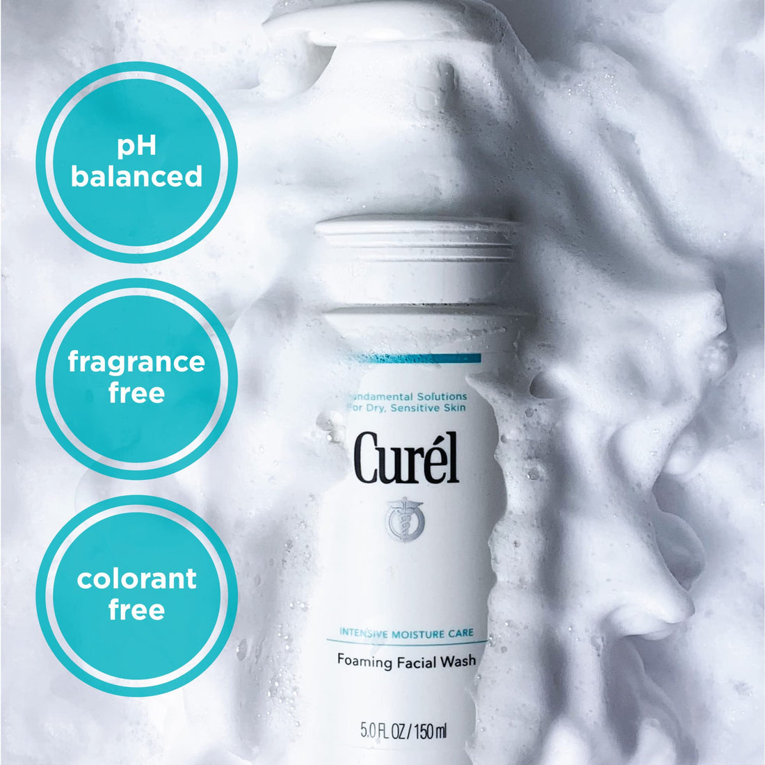 Curél Foaming Facial Wash 150ml for Dry, Sensitive Skin