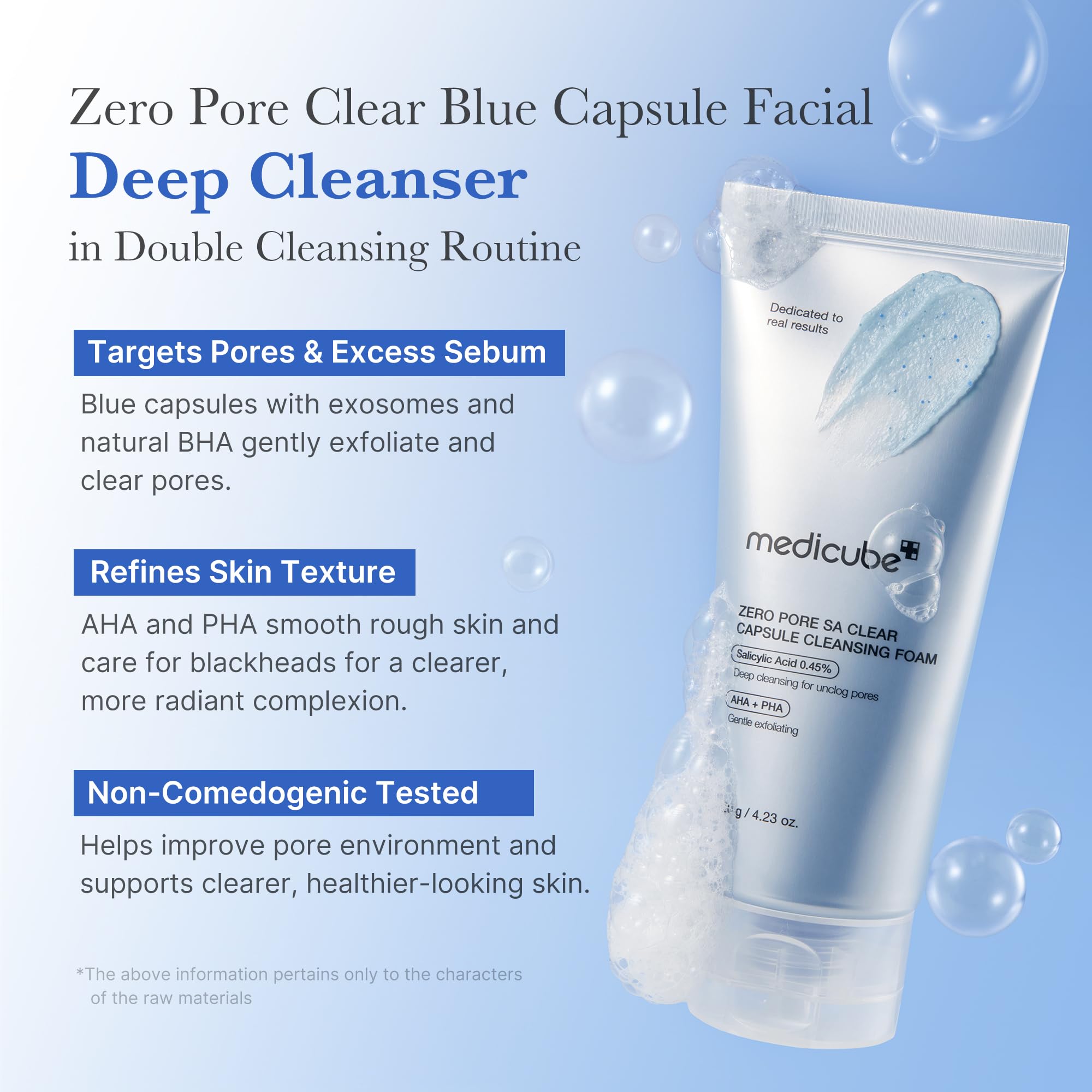 medicube Zero Foam Cleanser for Sensitive Skin - Sebum Control, Moisture Balance, and Pore Minimization | Korean Skincare 120g