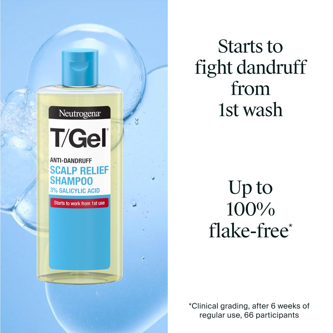 Neutrogena T/Gel Scalp Relief Anti-Dandruff Shampoo (150ml) With 3% Salicylic Acid, Suitable for Those Prone to Scalp Psoriasis and Seborrhoeic Dermatitis Halalzen