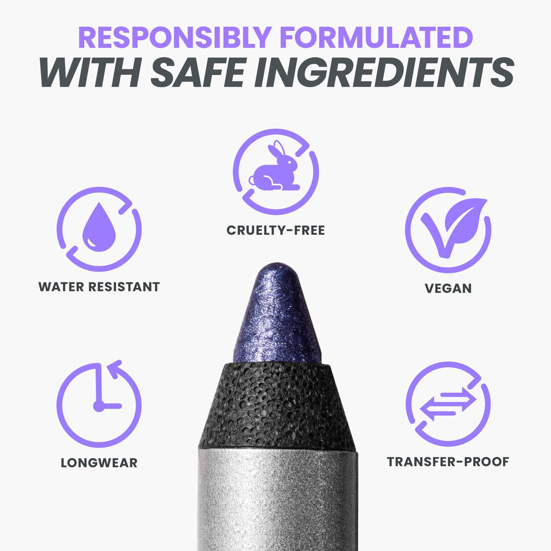 Wonderskin Eyeliner Pencil, 1440 Longwear Deep Black Eyeliner Pencil - Waterproof, Sharpenable & Smudge Proof (Liquorice)