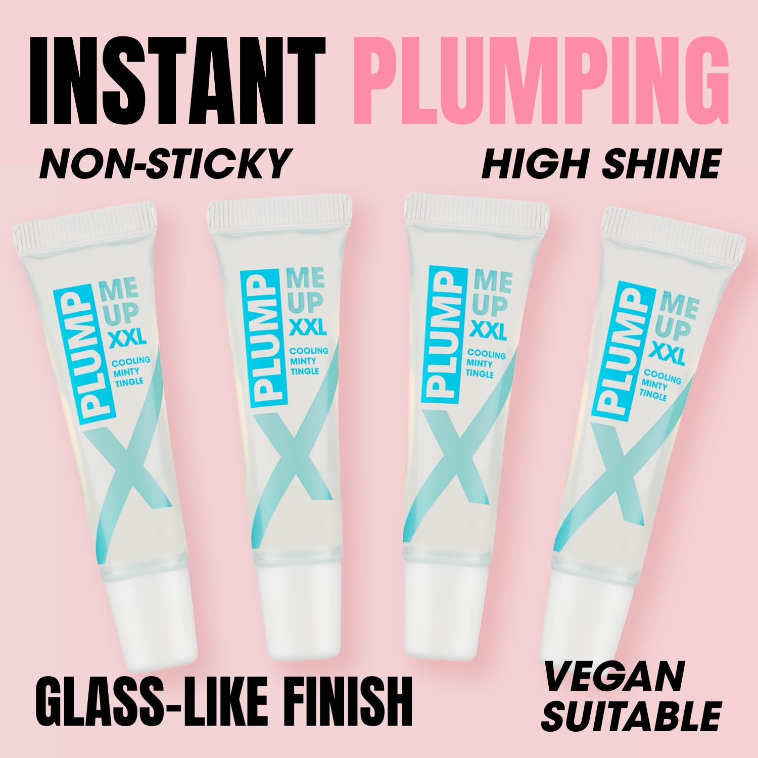 Collection Cosmetics Plumping, High-Shine, Non-Sticky, Plump Me Up Scented Lip Gloss, 10ml, Clear, Peppermint Halalzen