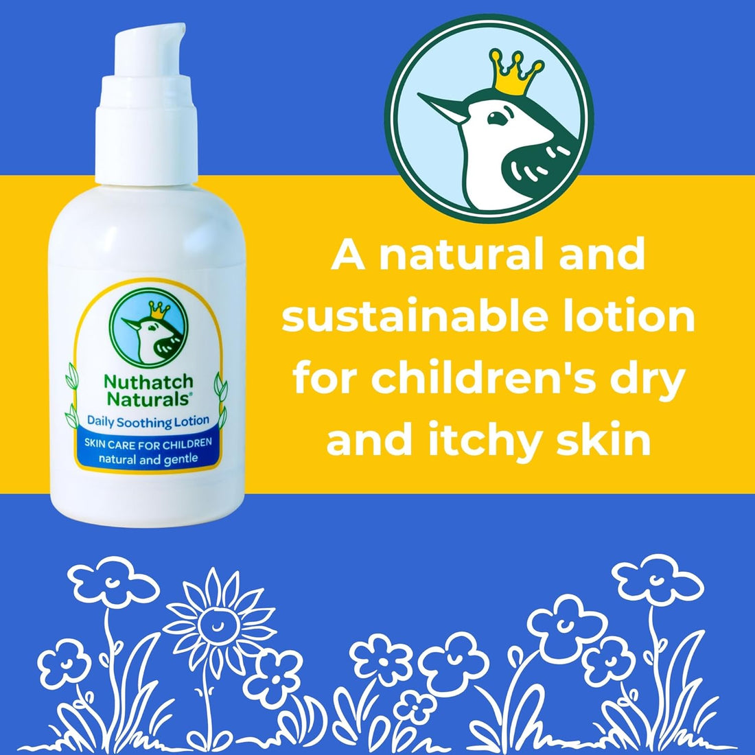 Kids Lotion - Daily Use Natural Moisturizer - Plant Based, Moisturizing & Non-Toxic Soothing Lotion for Kids - Dermatologist Tested - Gentle, Mild, Hypoallergenic, Fragrance Free Halalzen