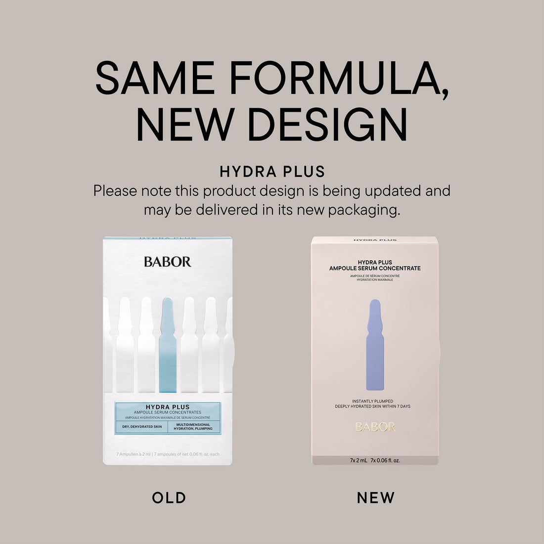 BABOR Hydra Plus Ampoule Concentrate, Moisturizing Skincare Capsule, Hyaluronic Acid Serum, Deeply Nourish to Plump and Smooth Skin, Anti Aging Serum 7 Day Treatment Halalzen