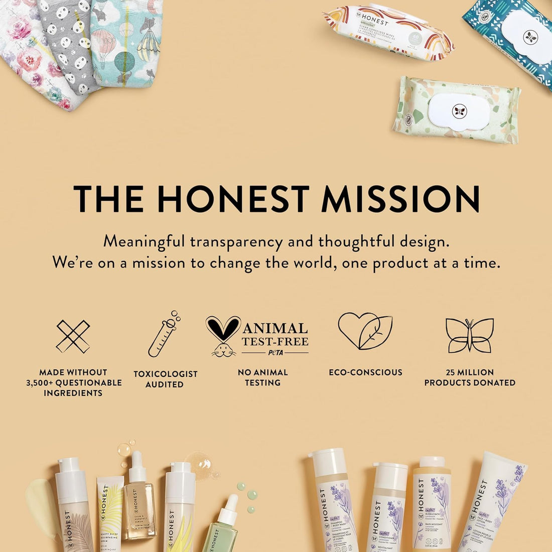 The Honest Company Baby Shampoo, Body Wash & Conditioner Duo, 2-in-1 Cleansing, Silicone-Free, Naturally Derived, Lavender Calm Scent, 20 fl oz Halalzen