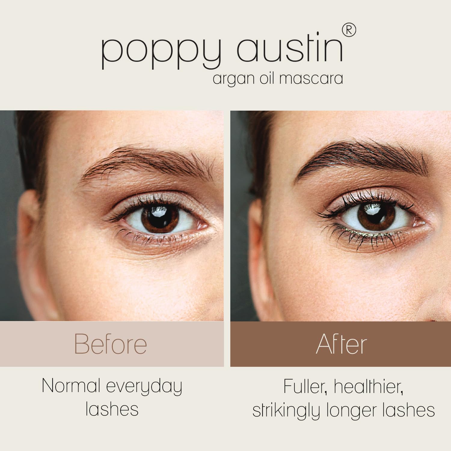 Poppy Austin - Vegan Mascara Black Volume And Length Waterproof - Gentle, Hypoallergenic Volumising Mascara, Organic & Cruelty Free All Natural Organic For Sensitive Eyes (9 Gram) Halalzen