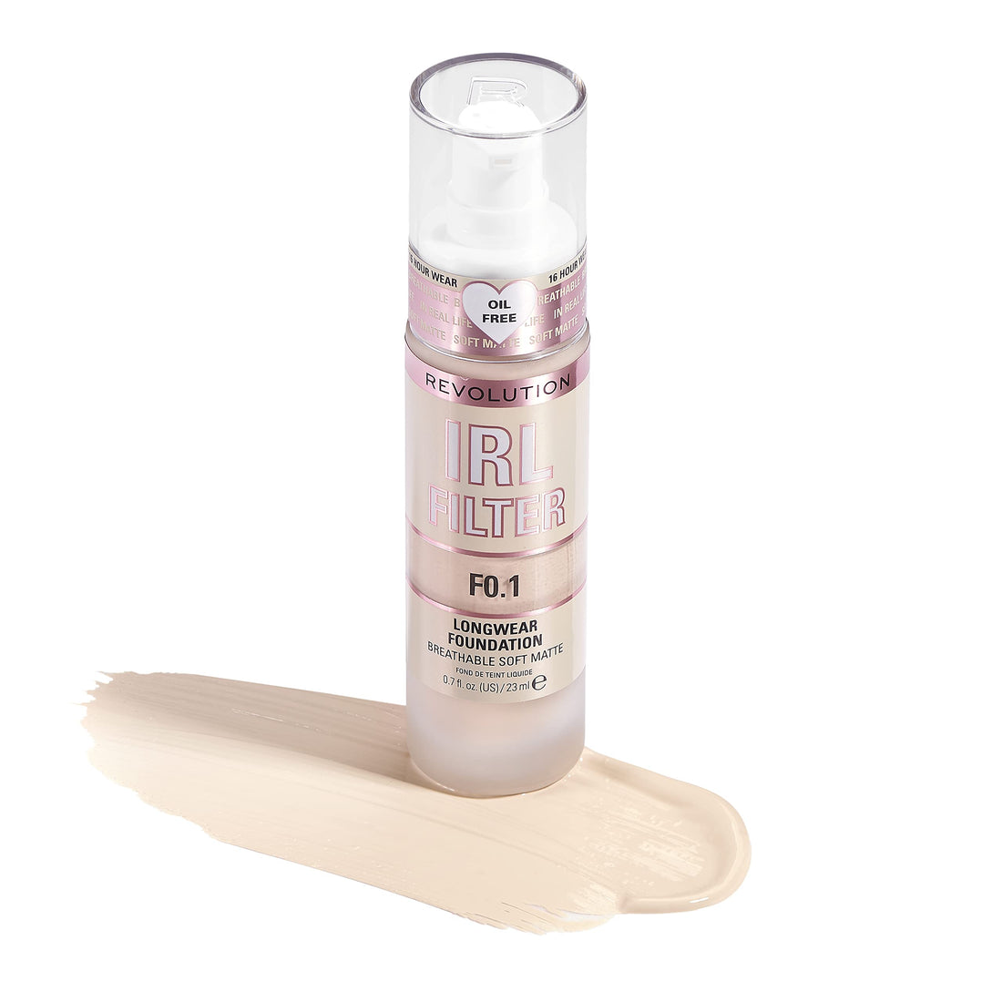Makeup Revolution IRL Filter, Longwear Foundation, Medium to Full Coverage, Matte Finish, 16 Hour Wear, F5, Fair To Light Skin Tones, 23ml Halalzen