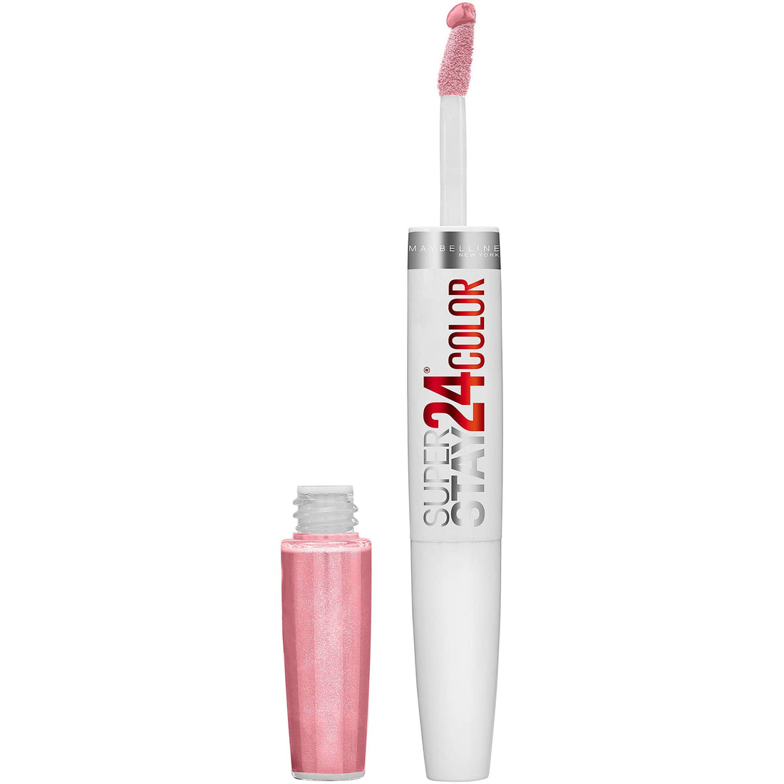 Maybelline Lipstick, SuperStay 24H Liquid Lipstick – Dual-Ended Long-Lasting Color & Moisturizing Lip Balm – Non-Drying, Transfer-Proof, Upto 24Hour, Dual Ended, Shade: 310 Forever Heather Halalzen