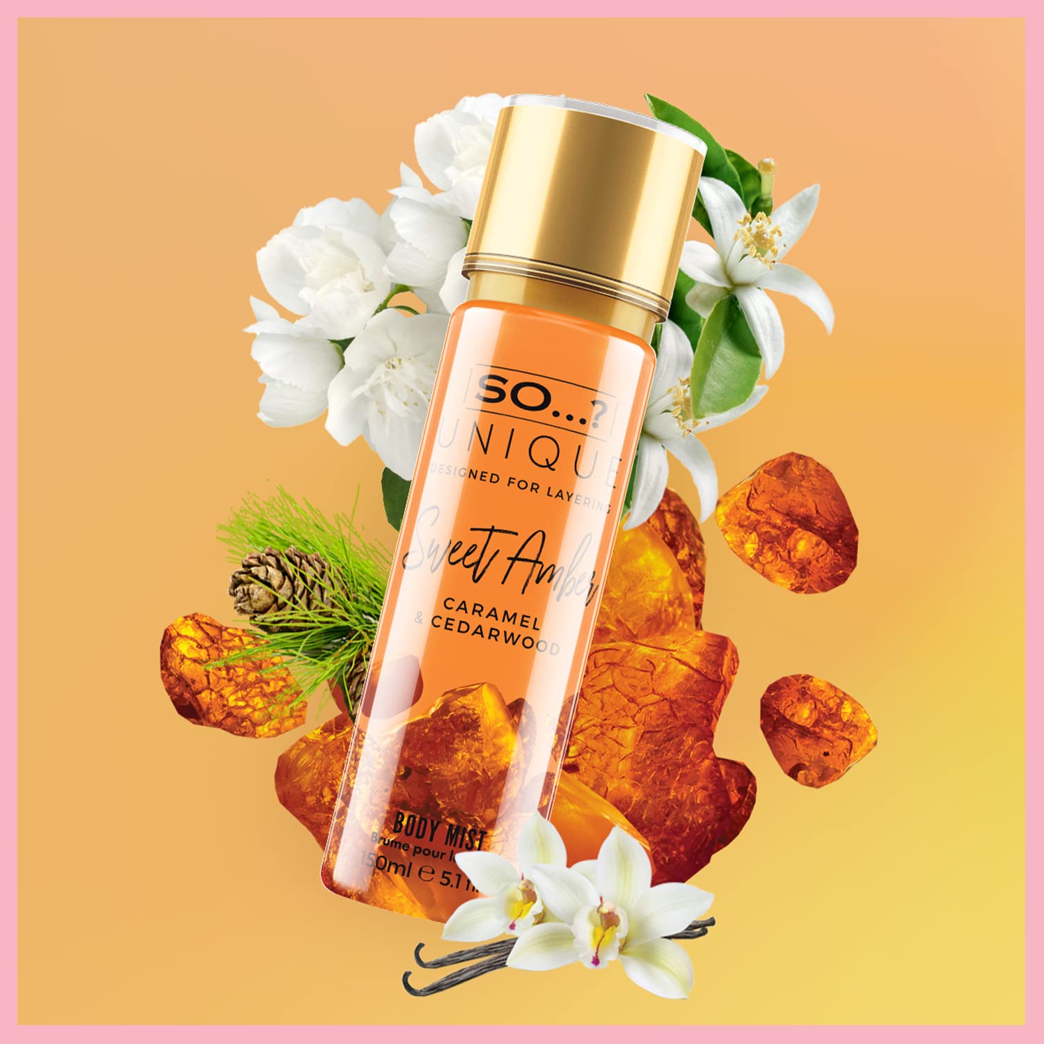 So…? Unique Womens White Blossom Body Mist Fragrance Spray 150ml Halalzen
