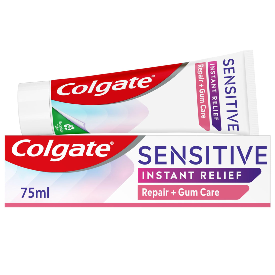 Colgate Sensitive Repair & Prevent + Gentle Whitening Toothpaste 75ml, Toothpaste for Sensitive Teeth, Acts in 1 Minute, Seals and Repairs Sensitive Areas of Teeth, Prevents Pain Coming Back