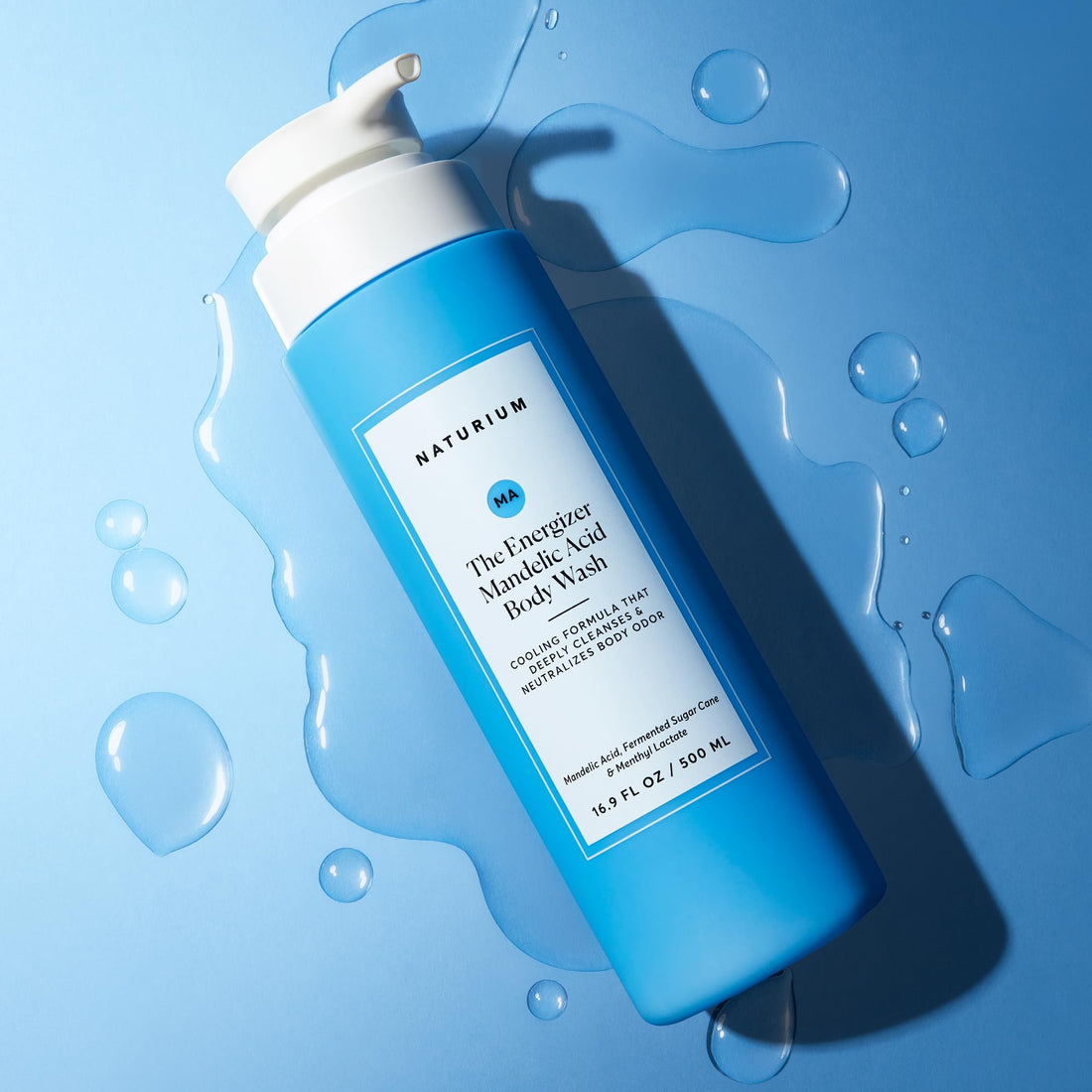 Naturium The Smoother Glycolic Acid Exfoliating Body Wash, Soft & Smoothing Cleanser | 16.9 FL OZ / 500 ML