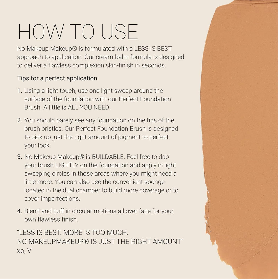 No Makeup Makeup Foundation, Weightless Cream-Balm Formula Conceals, Corrects and Camouflages with Skin-Tone Adaptive Flexshade Technology, Buildable, Long-Lasting, Cruelty-Free, Vegan, Golden Tan