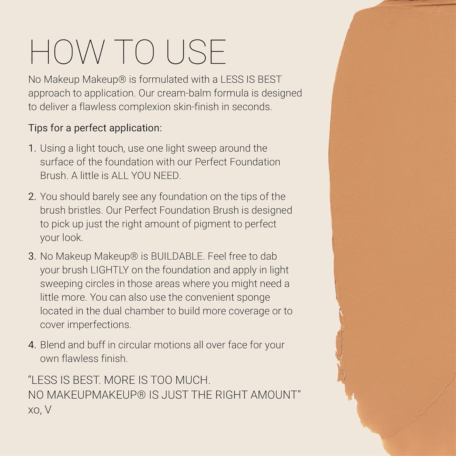 No Makeup Makeup Foundation, Weightless Cream-Balm Formula Conceals, Corrects and Camouflages with Skin-Tone Adaptive Flexshade Technology, Buildable, Long-Lasting, Cruelty-Free, Vegan, Golden Tan