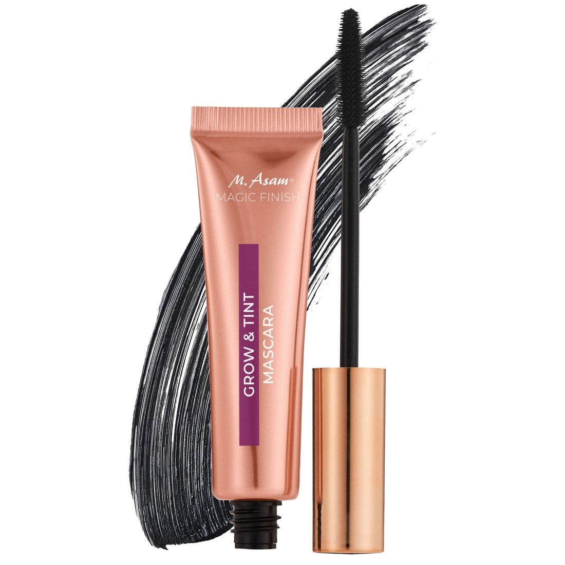 M. Asam MAGIC FINISH Grow & Tint Mascara Deep Black (12ml) – Mascara with Growth Serum & Tint Effect, Lash Care for More Length & Volume, For Defined & Naturally Darker Lashes, Vegan Halalzen
