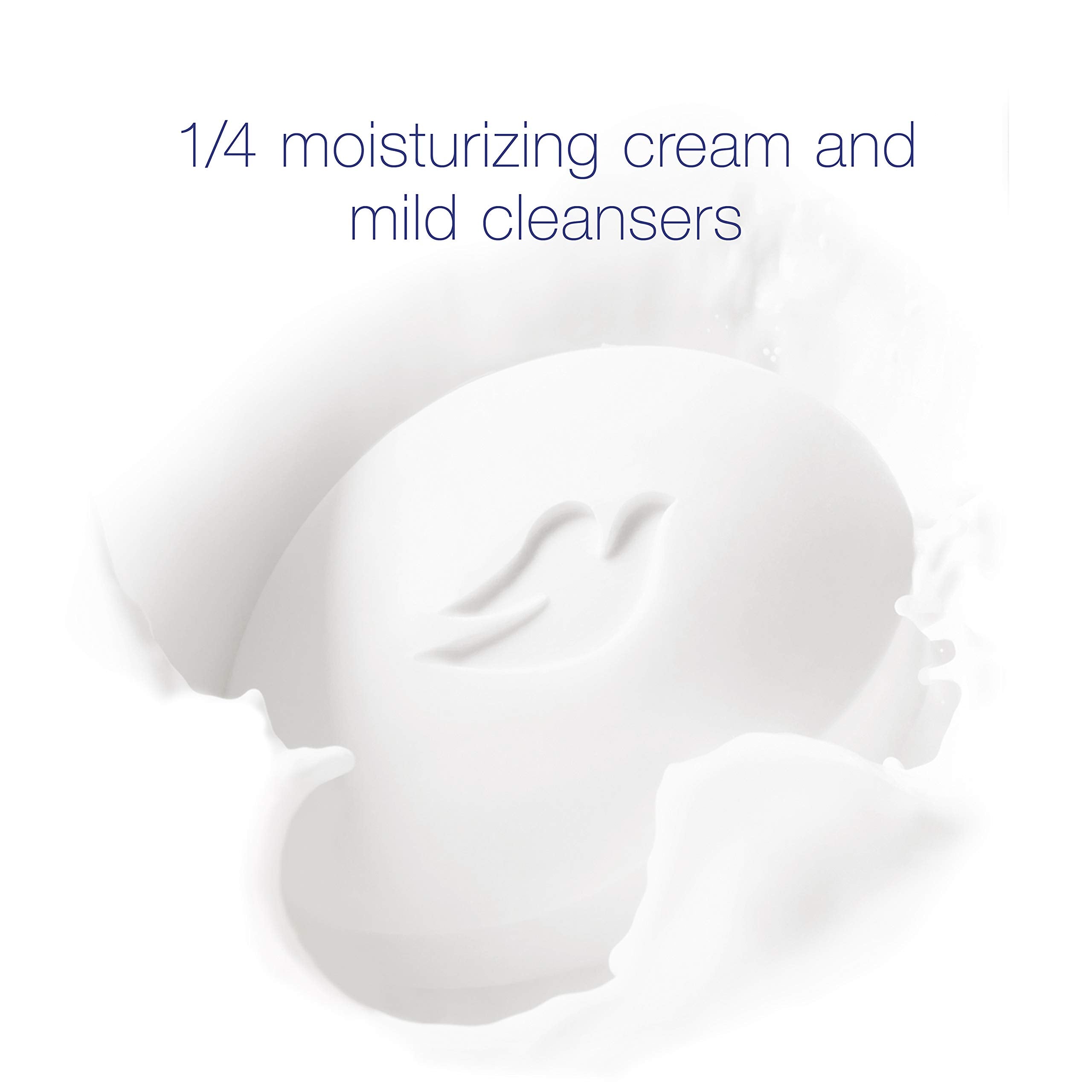 Dove Beauty Bar Soap Shea Butter, 8 Bars for Nourished, Radiant Skin, Enriches Skin 3.75 oz