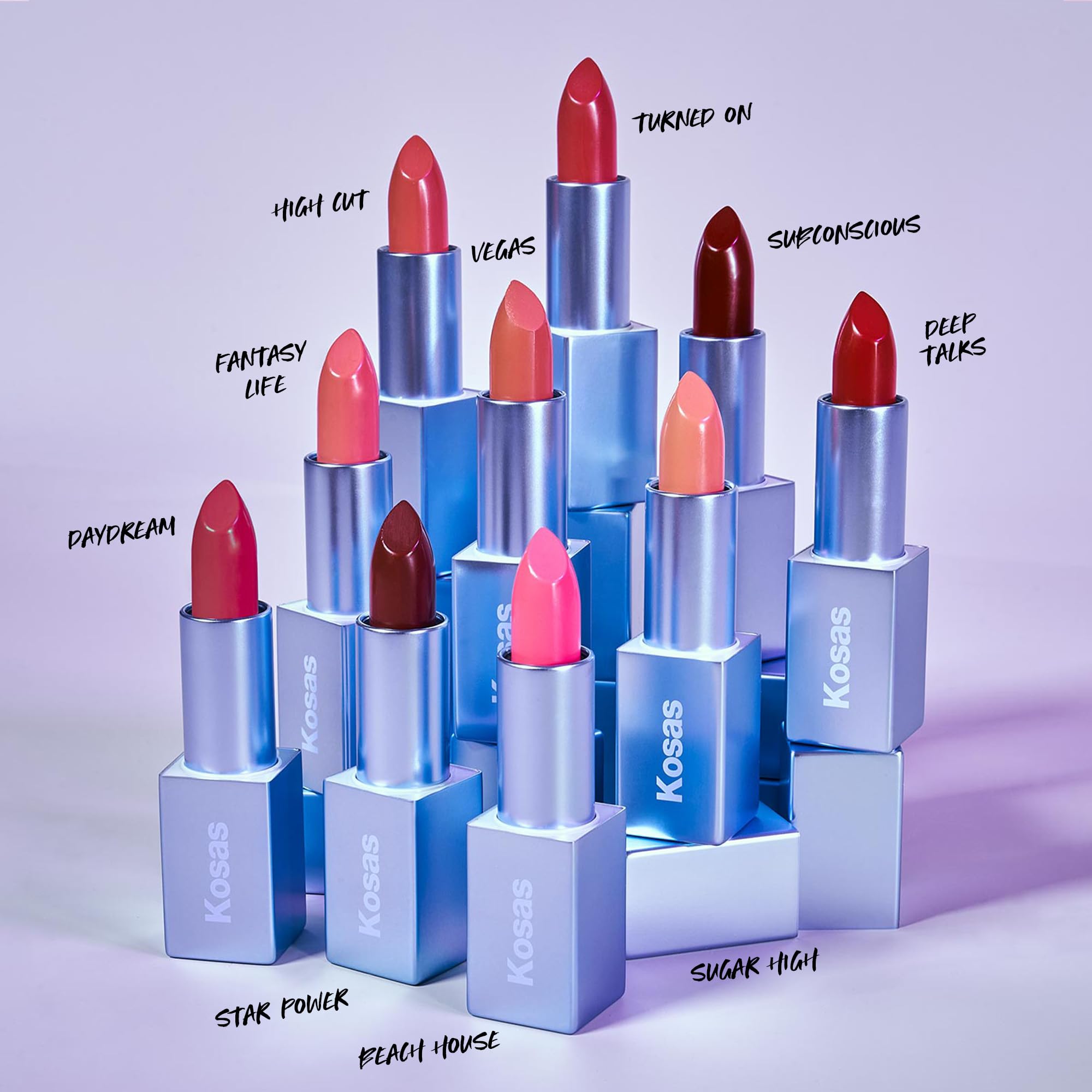 Kosas Weightless Lip Color Nourishing Satin Lipstick - High Impact Lip Color with Clean Formula - Comfy Feel & Soft Finish - Fantasy Life
