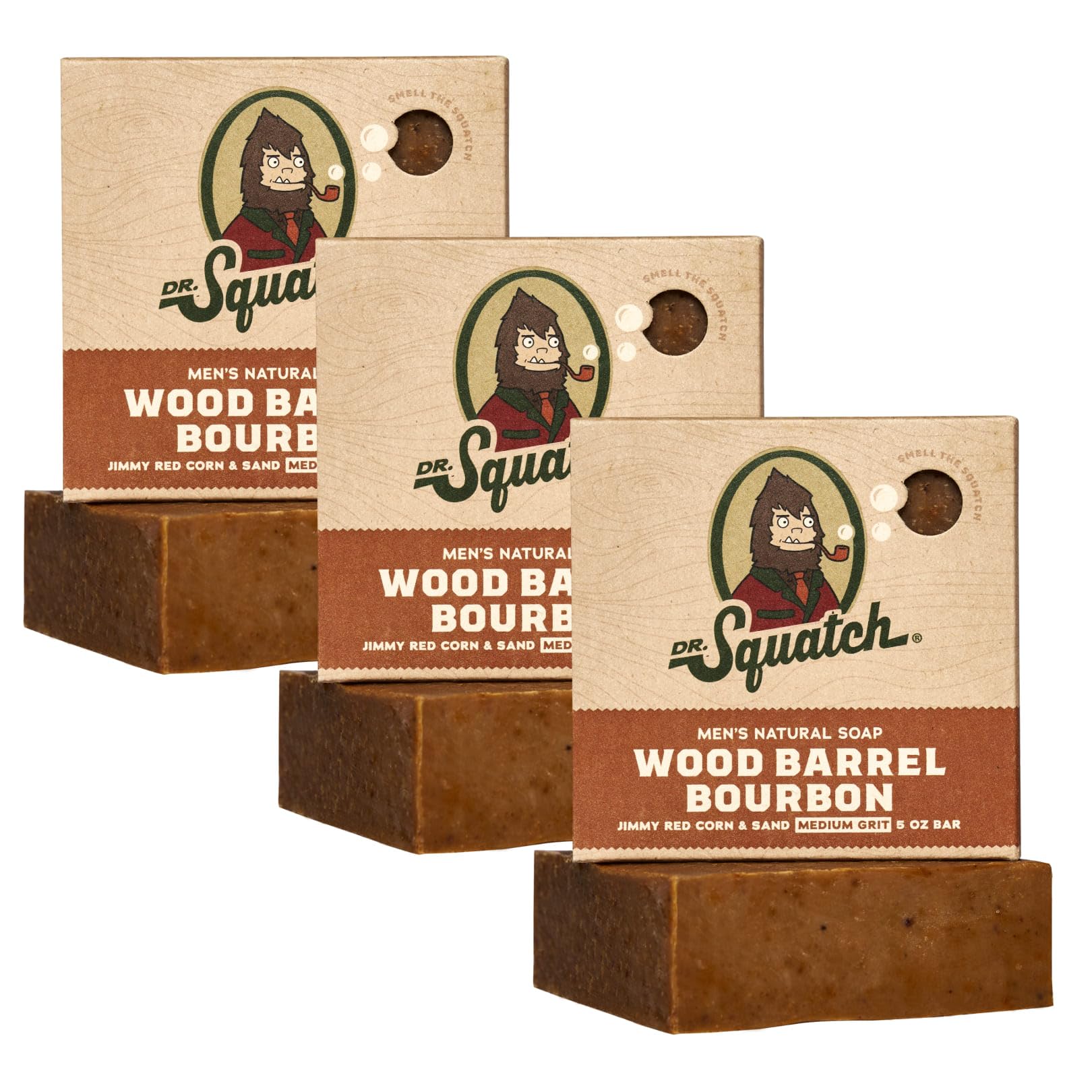 Dr. Squatch Natural Men’s Bar Soap - Cold Process Body Soap Bar with Natural Oils - Gifts for Men - Coconut Castaway (5 oz, 3-Pack)