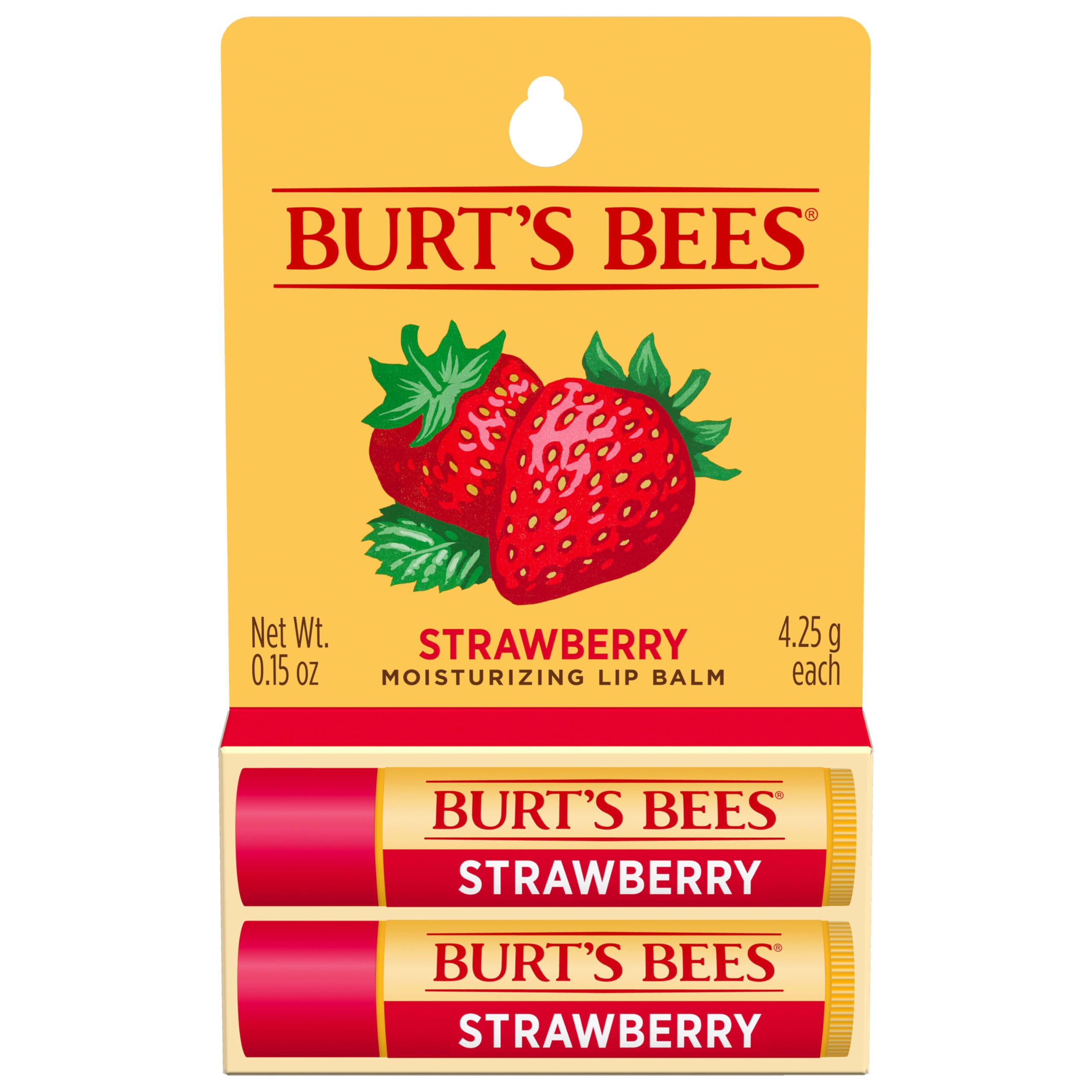 Burt's Bees Lip Balm Multipack, Chapstick Lip Balms With Beeswax And Vitamin E, Duo Value Pack, 2x4.25g Halalzen