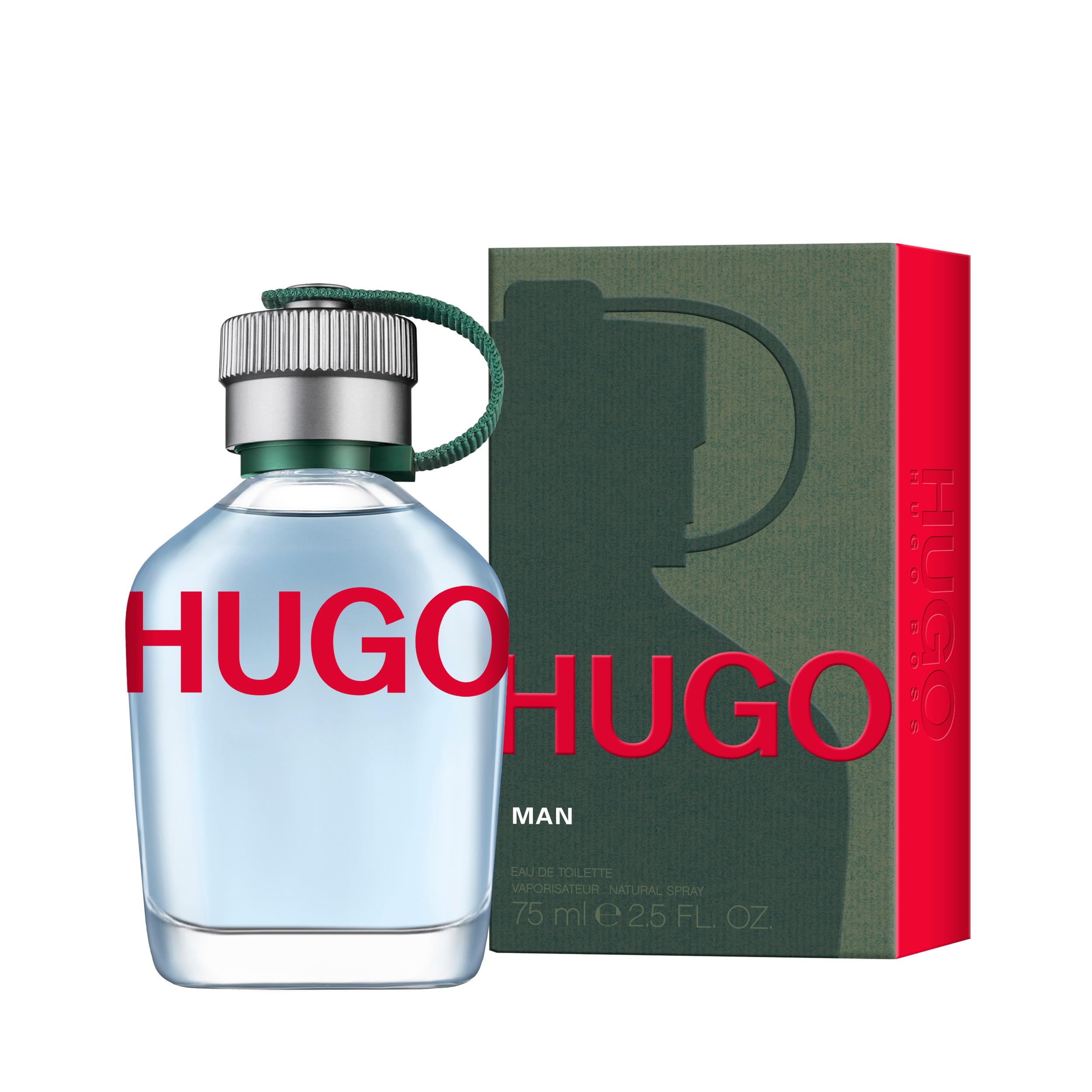 HUGO Man Eau de Toilette, Men's Perfume, Notes of Crispy Green Apple and Fir Balsam, Aromatic Fragrance, Medium Longevity