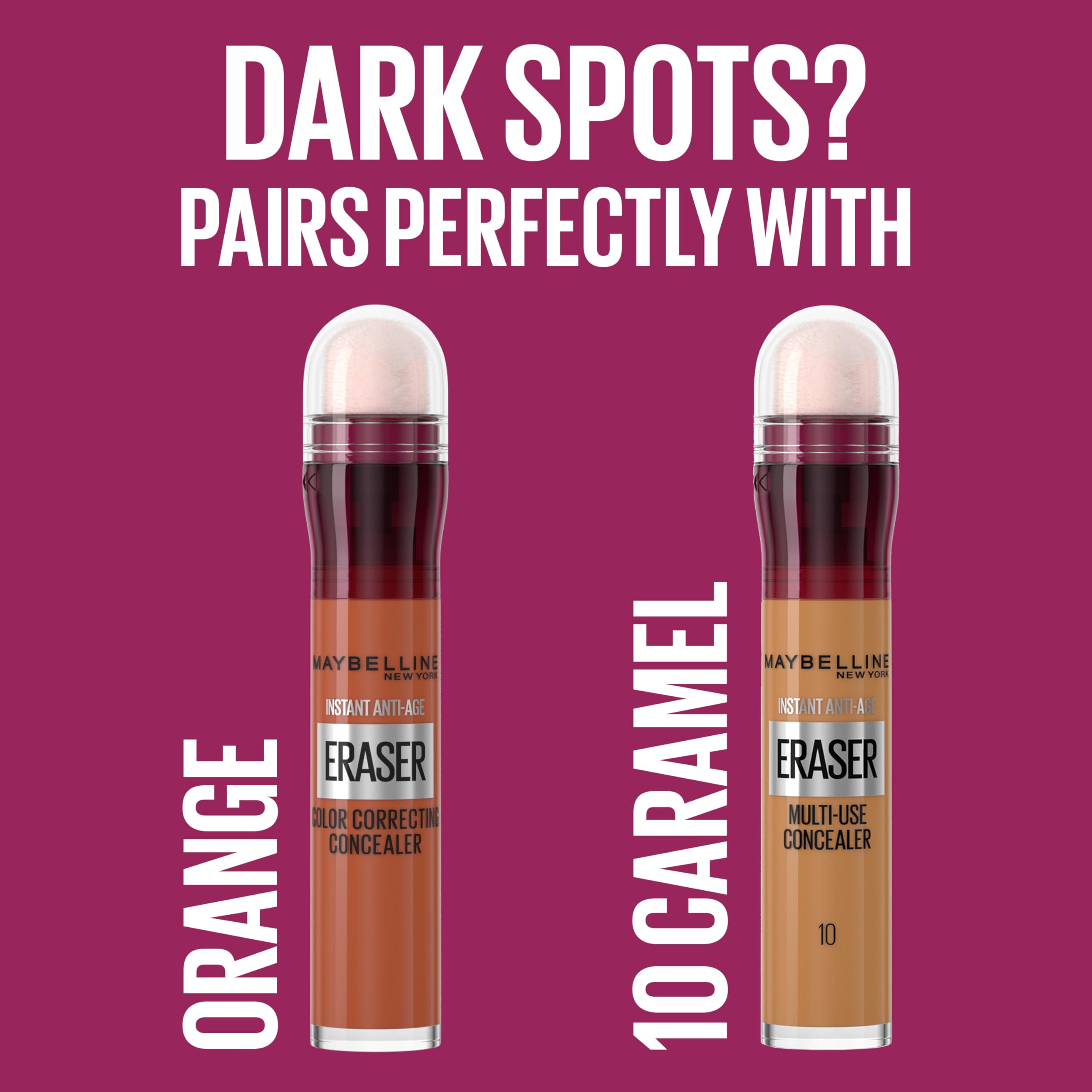 Maybelline Instant Anti-Age Eraser Eye Concealer for Face, Dark Circles, Blemish & Fine Lines Concealer, Full Coverage, Dermatologist Tested, Suitable for Sensitive Skin, Shade: 00 Ivory Halalzen
