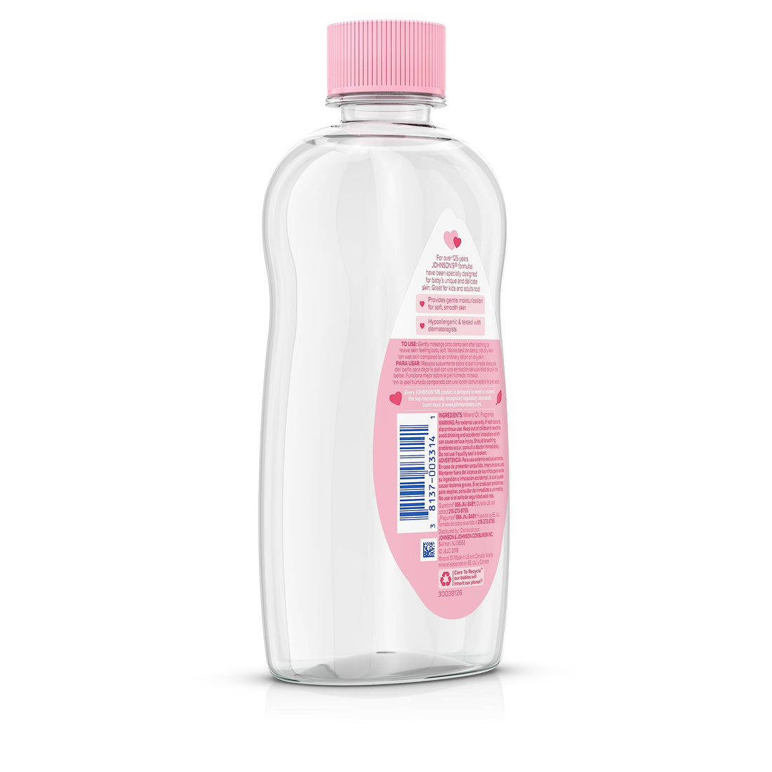 Johnson's Baby Oil, Pure Mineral Oil to Prevent Moisture Loss for Newborn, Kids, & Adults, Gentle, Soothing Baby Massage Oil, Dry Skin Relief, Hypoallergenic, Original Scent, Baby Essentials, 3 fl. oz Halalzen