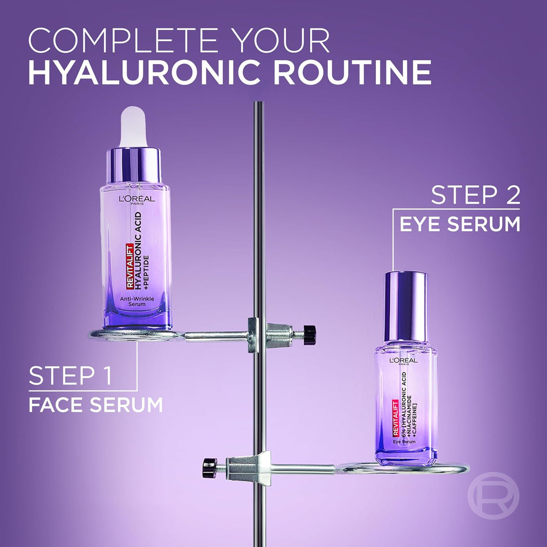 L'Oréal Paris Hyaluronic Acid Serum, Revitalift Filler, 1.5% Pure Concentrated Micro-Epidermic Hyaluronic Acid], Dropper Serum, Intensely Hydrates & Replumps, Visibly Reduces Fine Lines & Wrinkles