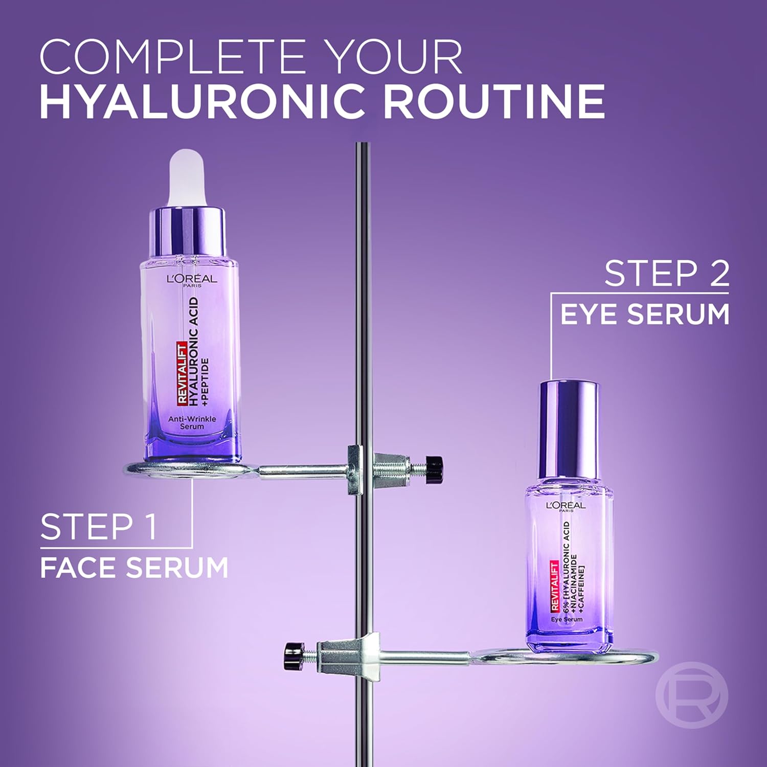 L'Oréal Paris Hyaluronic Acid Serum, Revitalift Filler, 1.5% Pure Concentrated Micro-Epidermic Hyaluronic Acid], Dropper Serum, Intensely Hydrates & Replumps, Visibly Reduces Fine Lines & Wrinkles