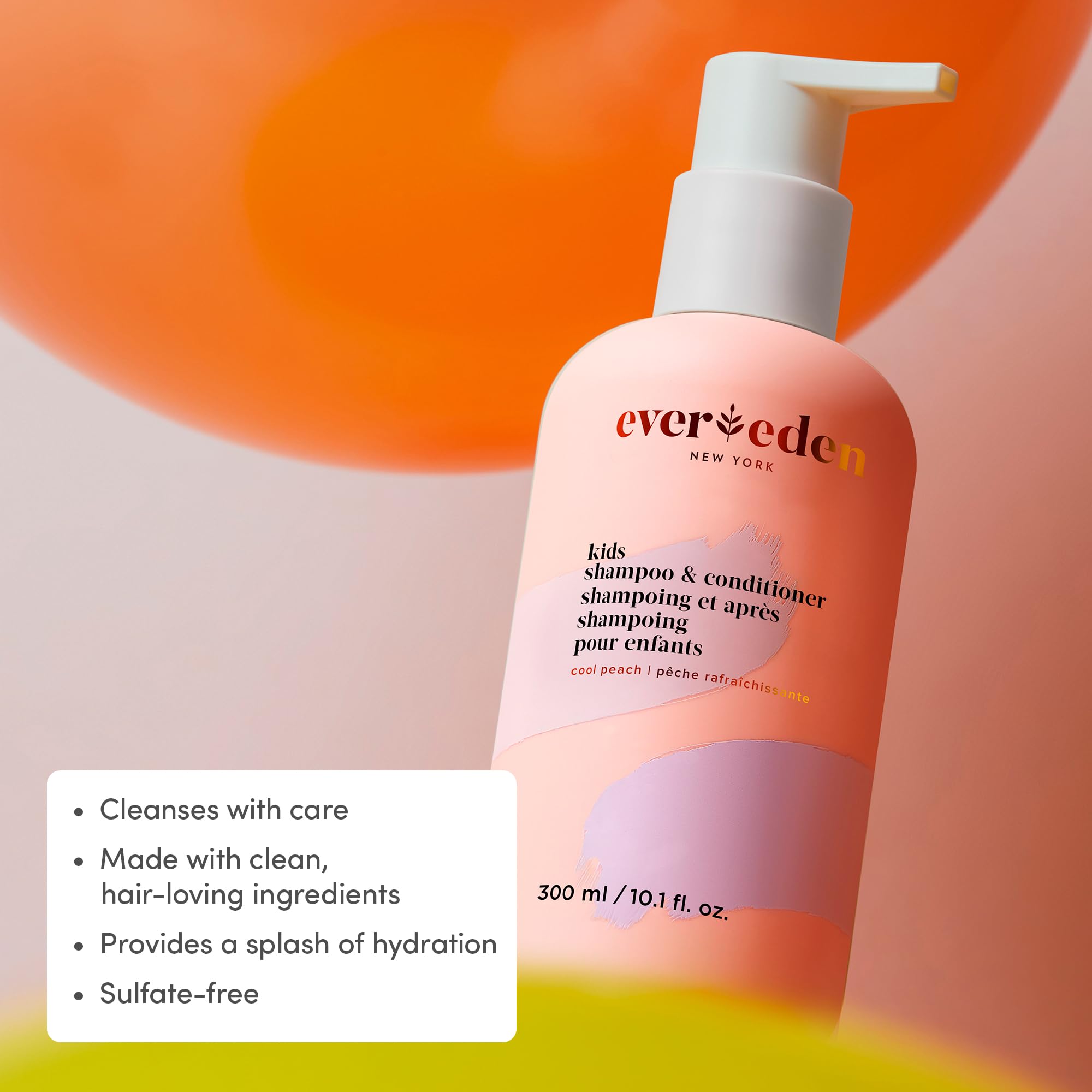 Evereden Baby Shampoo & Body Wash 2-in-1, 8.5 fl oz | Gentle, Non-Toxic, Fragrance-Free, Hydrating Formula for Sensitive Skin Halalzen