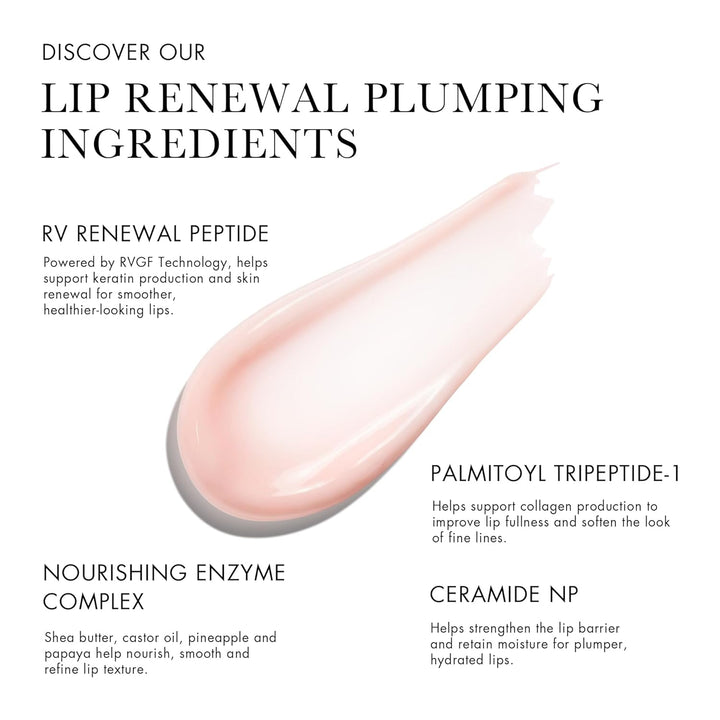 RéVive Renewal Rescue Lip Mask, Overnight Lip Treatment for Dry, Rough Lips, Hydrating, Plumping & Smoothing, with RV Renewal Peptide, Palmitoyl Tripeptide-1 & Ceramide NP, 15g Halalzen