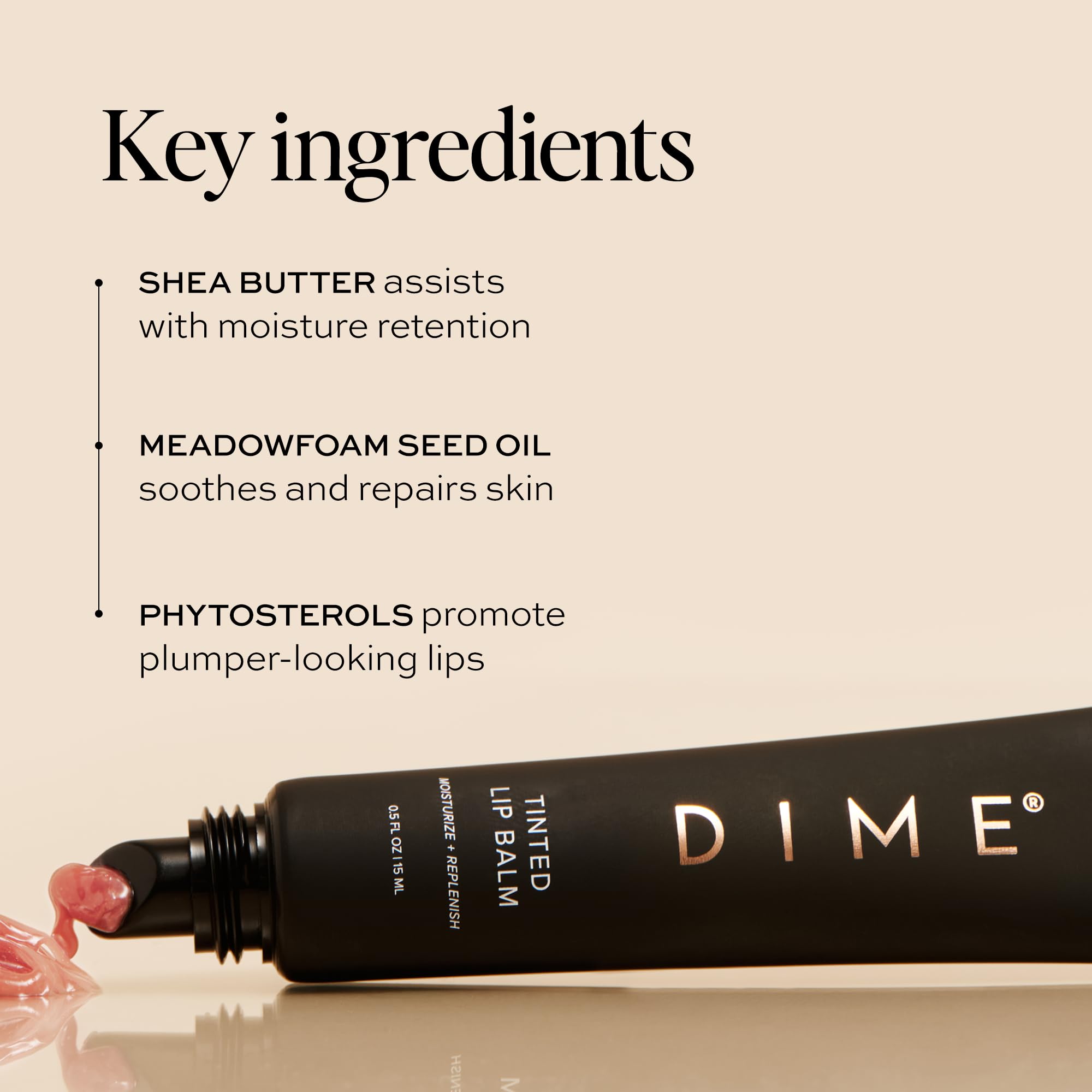 DIME Beauty Fresh Air Lip Balm - Glossy Hydrating Lip Treatment with Shea Butter, Anti-Aging Lip Care, Lip Moisturizer, Vegan, Cruelty-Free, 0.5 oz / 15 ml Halalzen