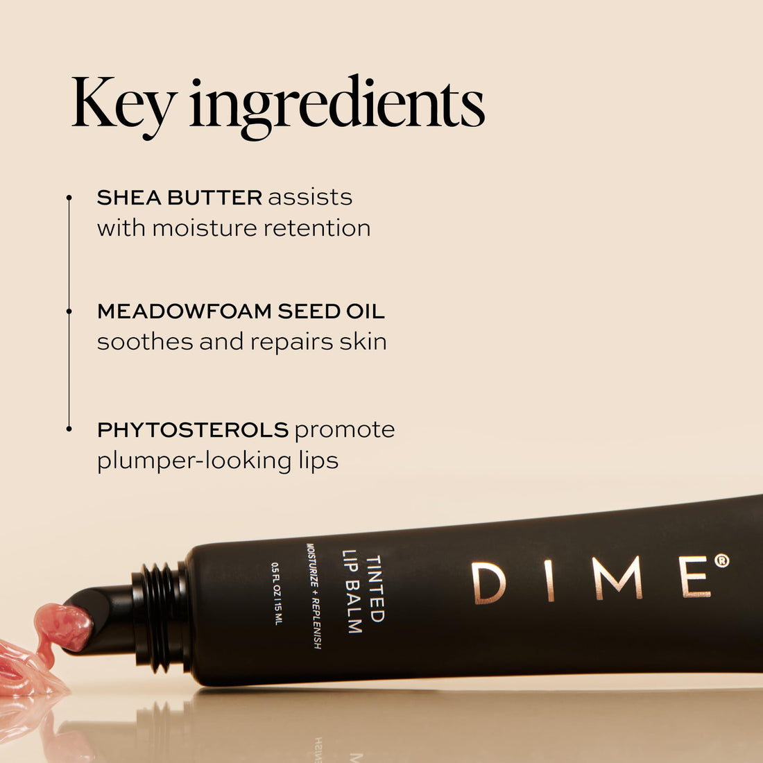 DIME Beauty Fresh Air Lip Balm - Glossy Hydrating Lip Treatment with Shea Butter, Anti-Aging Lip Care, Lip Moisturizer, Vegan, Cruelty-Free, 0.5 oz / 15 ml Halalzen