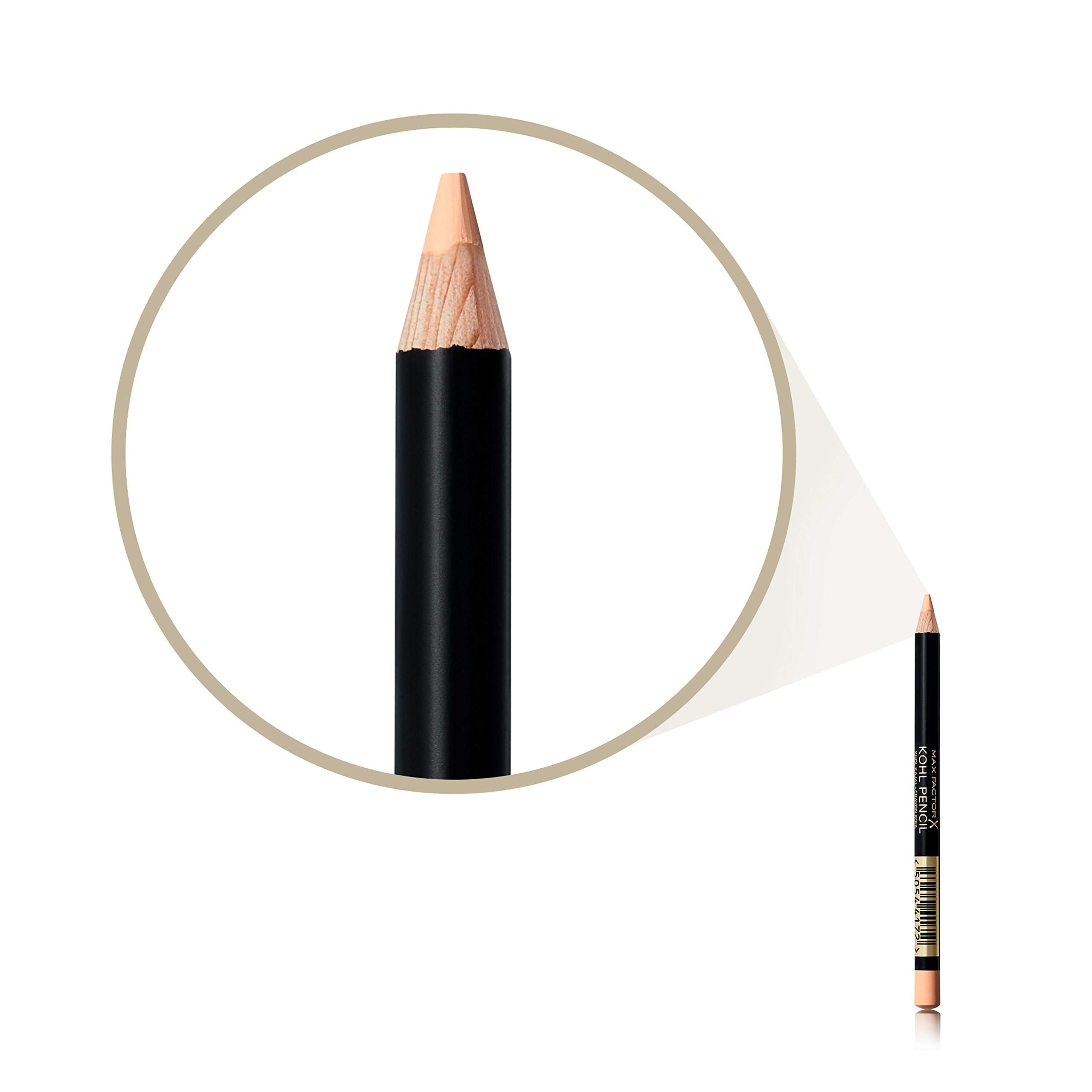 Max Factor Kohl Pencil Eyeliner, 20 Black, Easy to Blend Formula, Perfect for Smokey Eyes Make-up, 4 g Halalzen