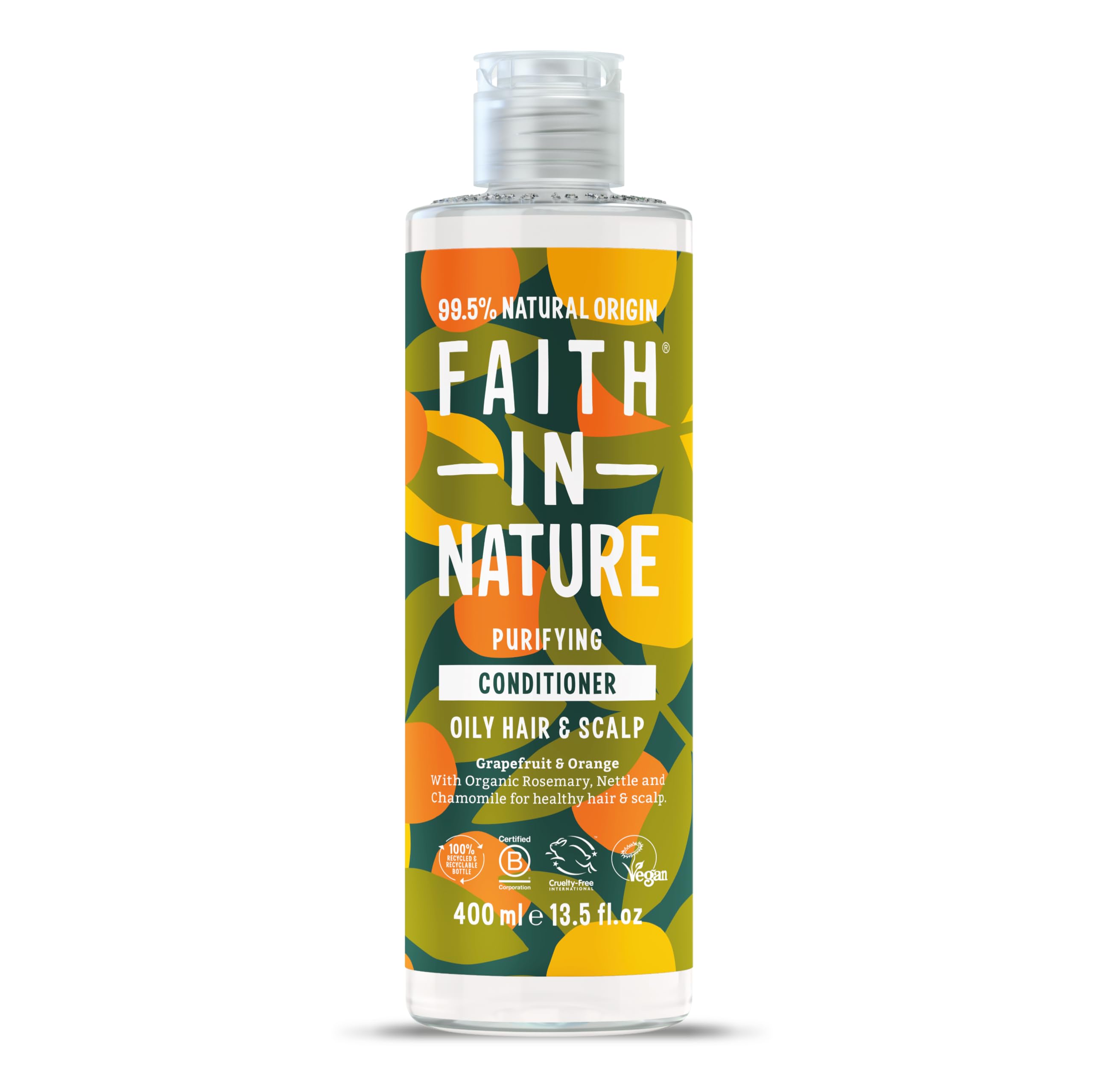 Faith In Nature Organic Aloe Vera Conditioner, Soothing for Normal Hair & Scalp, Vegan & Cruelty Free, No SLS, Silicones or Parabens, 400ml