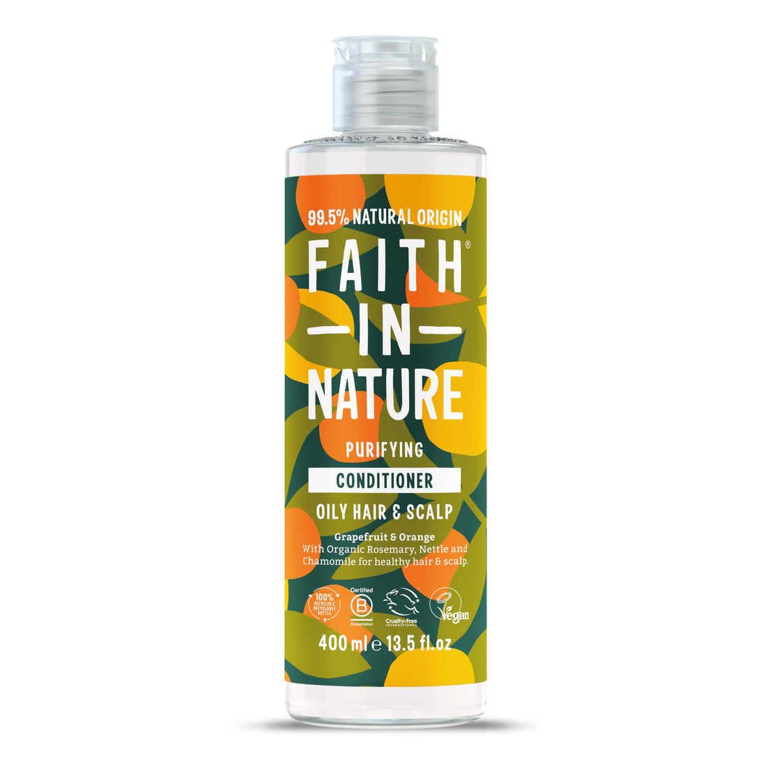 Faith In Nature Organic Aloe Vera Conditioner, Soothing for Normal Hair & Scalp, Vegan & Cruelty Free, No SLS, Silicones or Parabens, 400ml