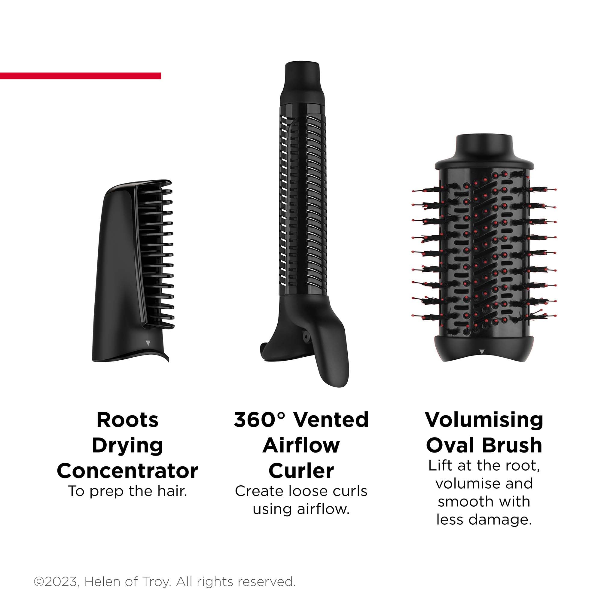 REVLON One-StepTM Blow-Dry Multi Air Styler 5-in-1 (Detachable Heads, Curler, Dryer, Volumiser, Styler and Shape Enhancer). RVDR5370 Halalzen