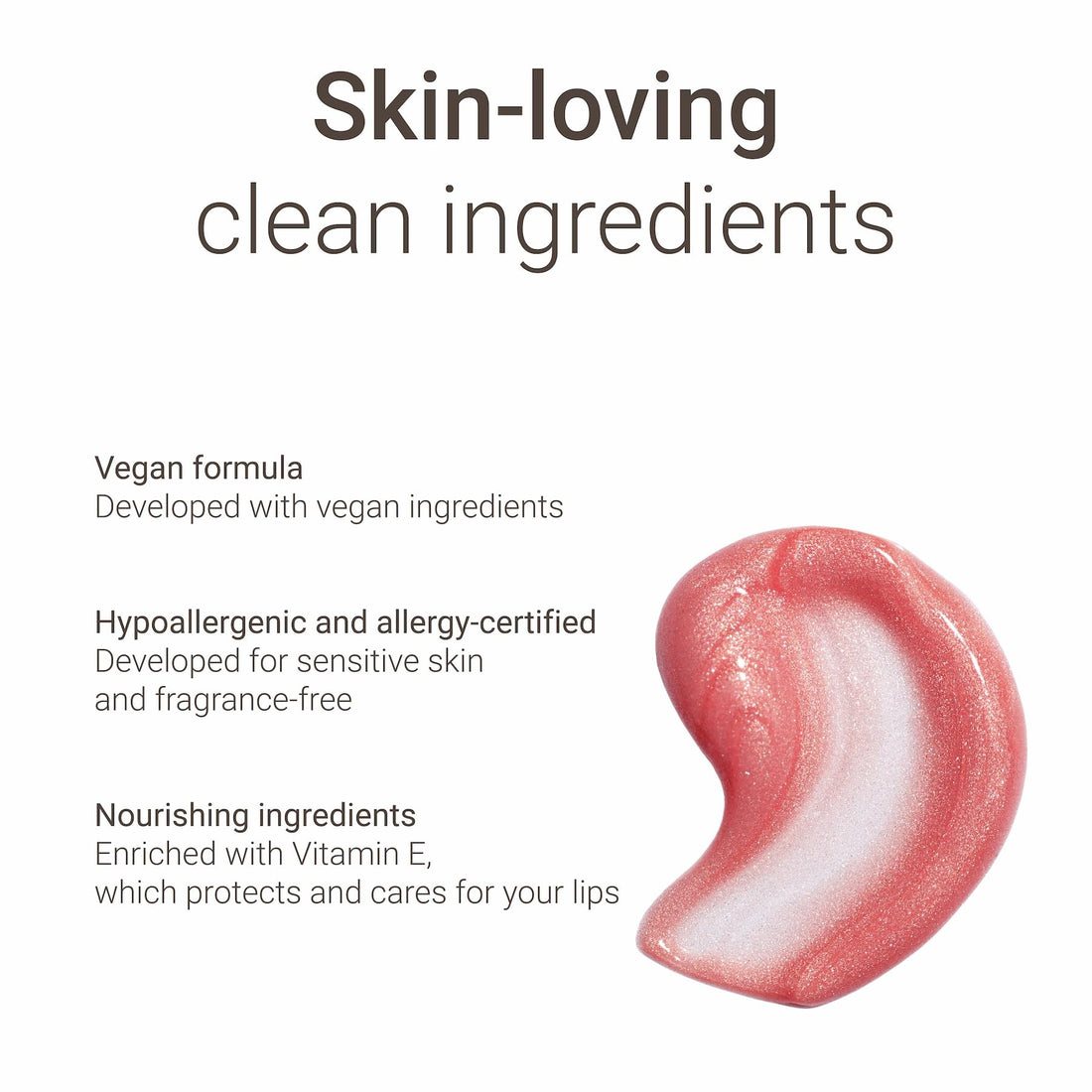 Sandstone Scandinavia Lipglace – Non-Sticky & Moisturizing Lip Gloss – Hypoallergenic, Vegan, Fragrance-Free & Allergy Certified (Pinky Promise) Halalzen