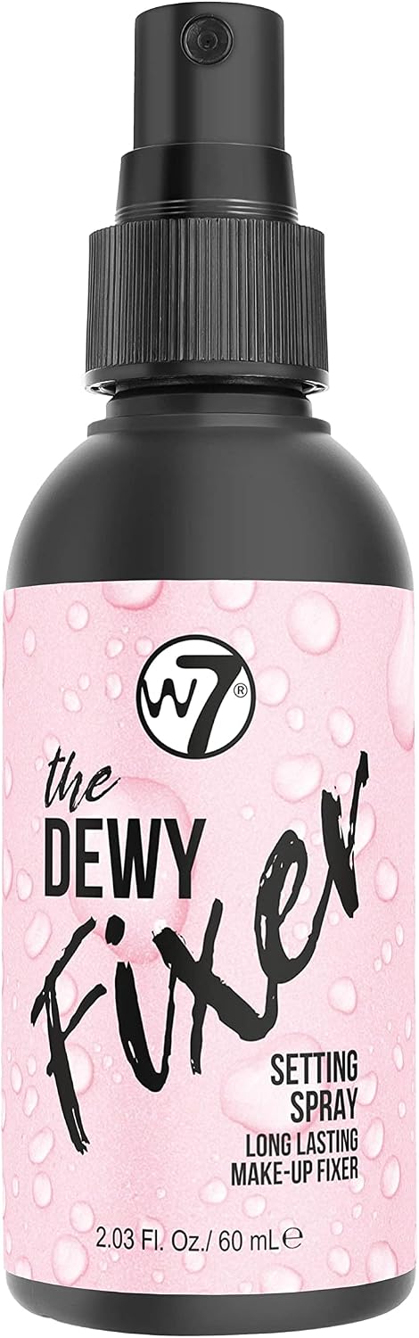 W7 The Fixer Makeup Setting Spray - Dewy Finish - Long-Lasting, Ultra-Fine Formula - Cruelty Free and Vegan Halalzen